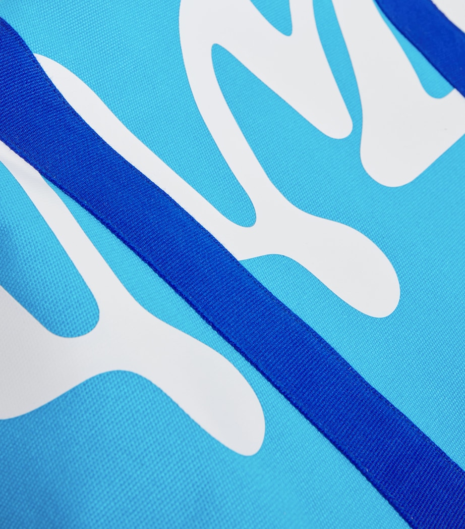 Large Cotton Logo Tote Bag BRIGHT BLUE Image 6