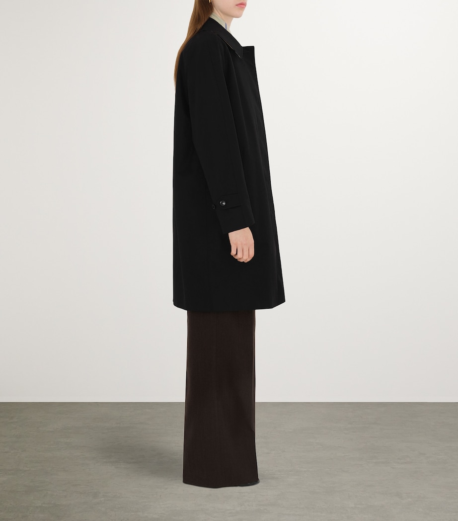 Gabardine Camden Car Coat BLACK Image 3