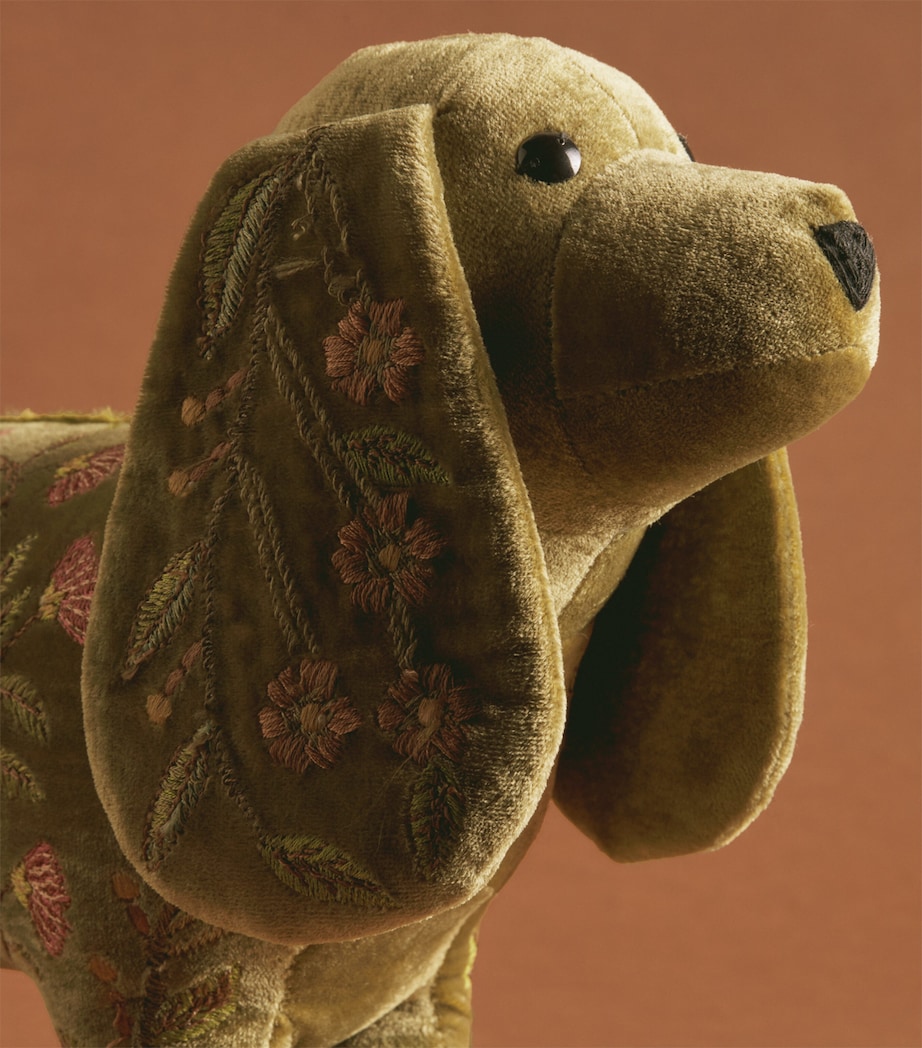 Anke Drechsel Large Tivoli Garden Dog Ornament Foliate Green Image 2