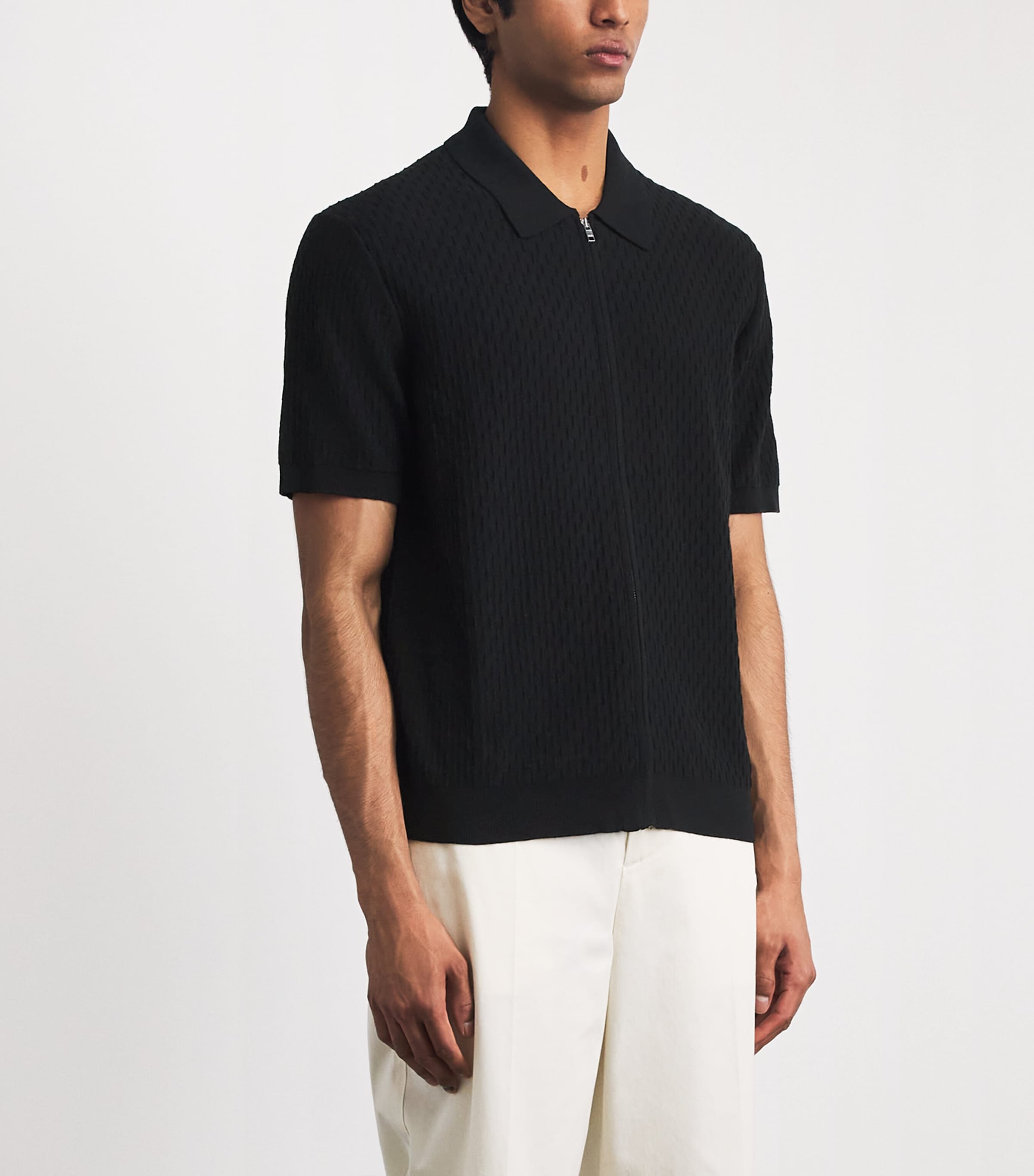 NN.07 Mens Organic Cotton Gustav Cardigan Black Image 4