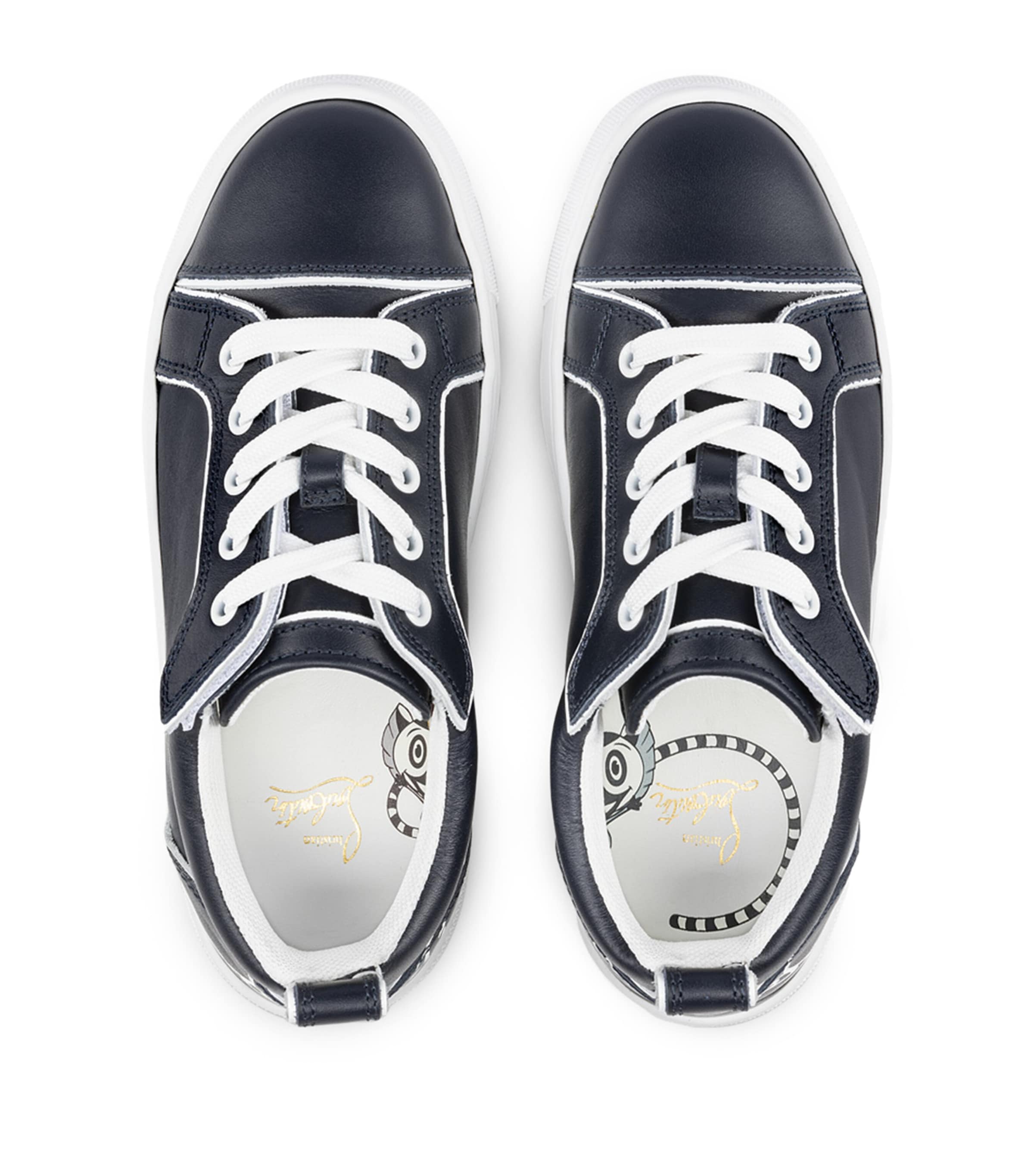 Christian Louboutin Kids 퍼니토 가죽 스니커즈