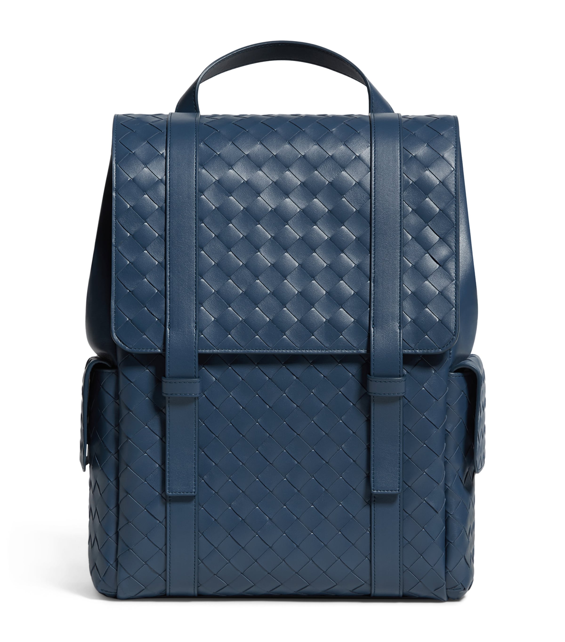 Bottega Veneta Leather Intrecciato Back-To-School Backpack Image 1