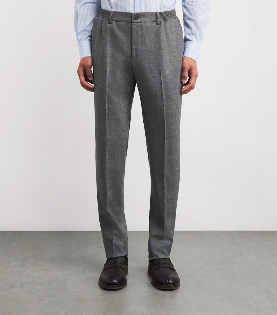 Twill Slim Trousers 26 GREY Image 3