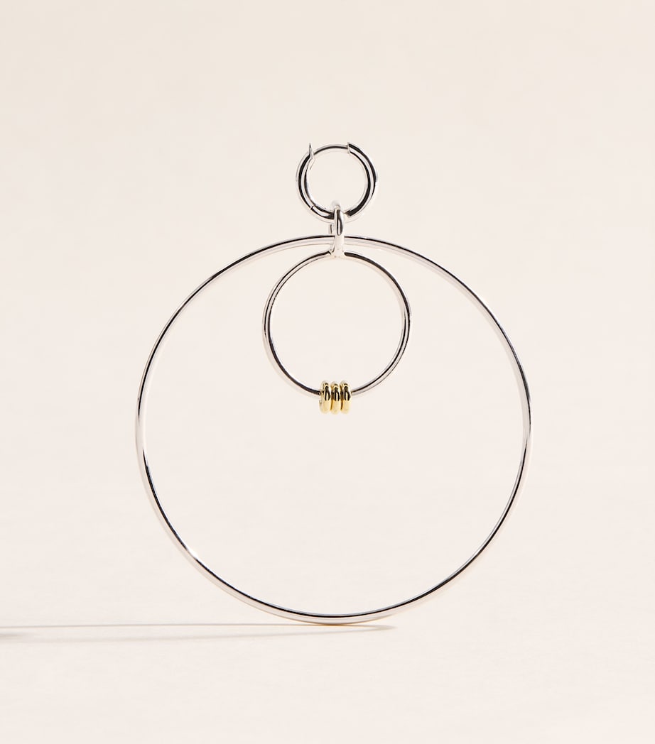 Spinelli Kilcollin Sterling Silver and Yellow Gold Echo Hoop Earrings Sterling Silver Image 3