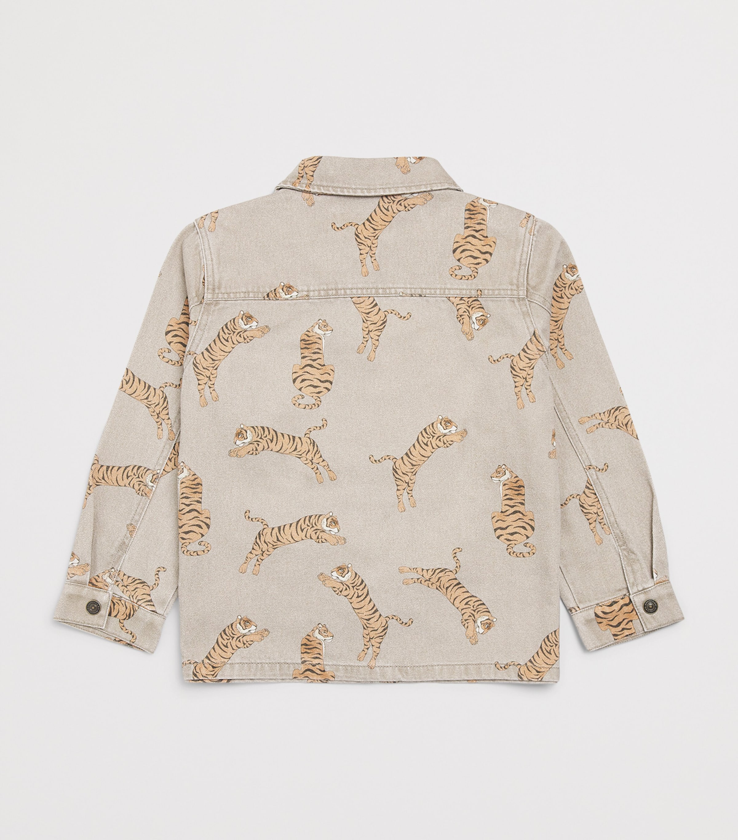 KONGES SLOJD Tiger Magot Denim Shirt (9 Months-10 Years) Image 2