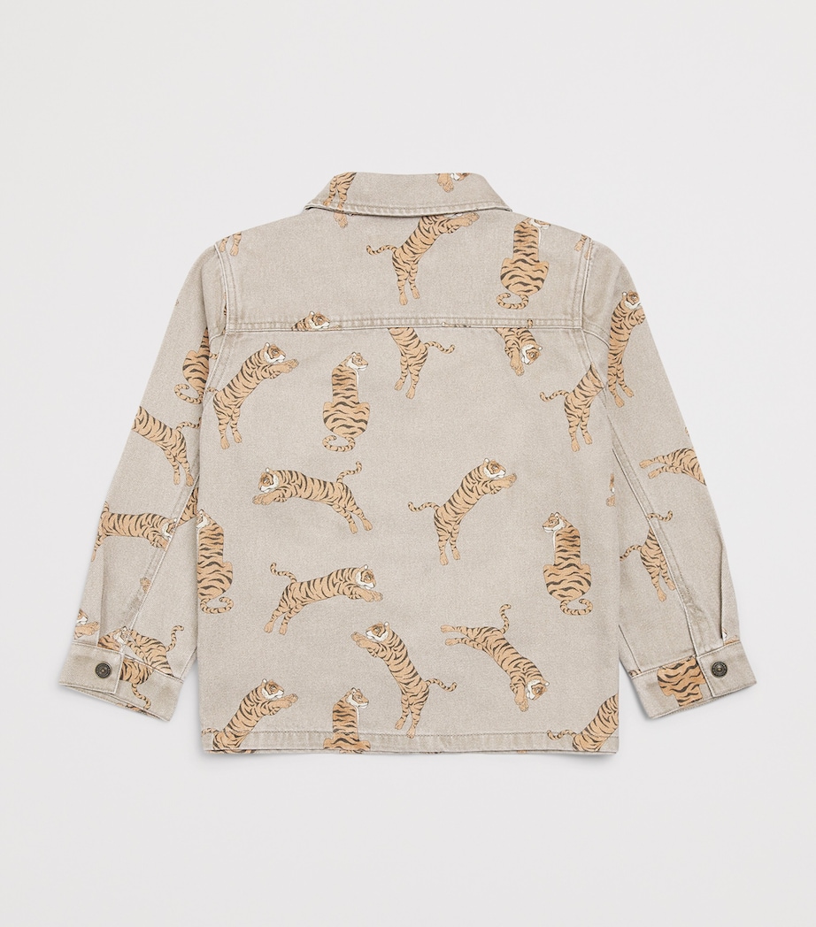 KONGES SLOJD Tiger Magot Denim Shirt (9 Months-10 Years) Image 2