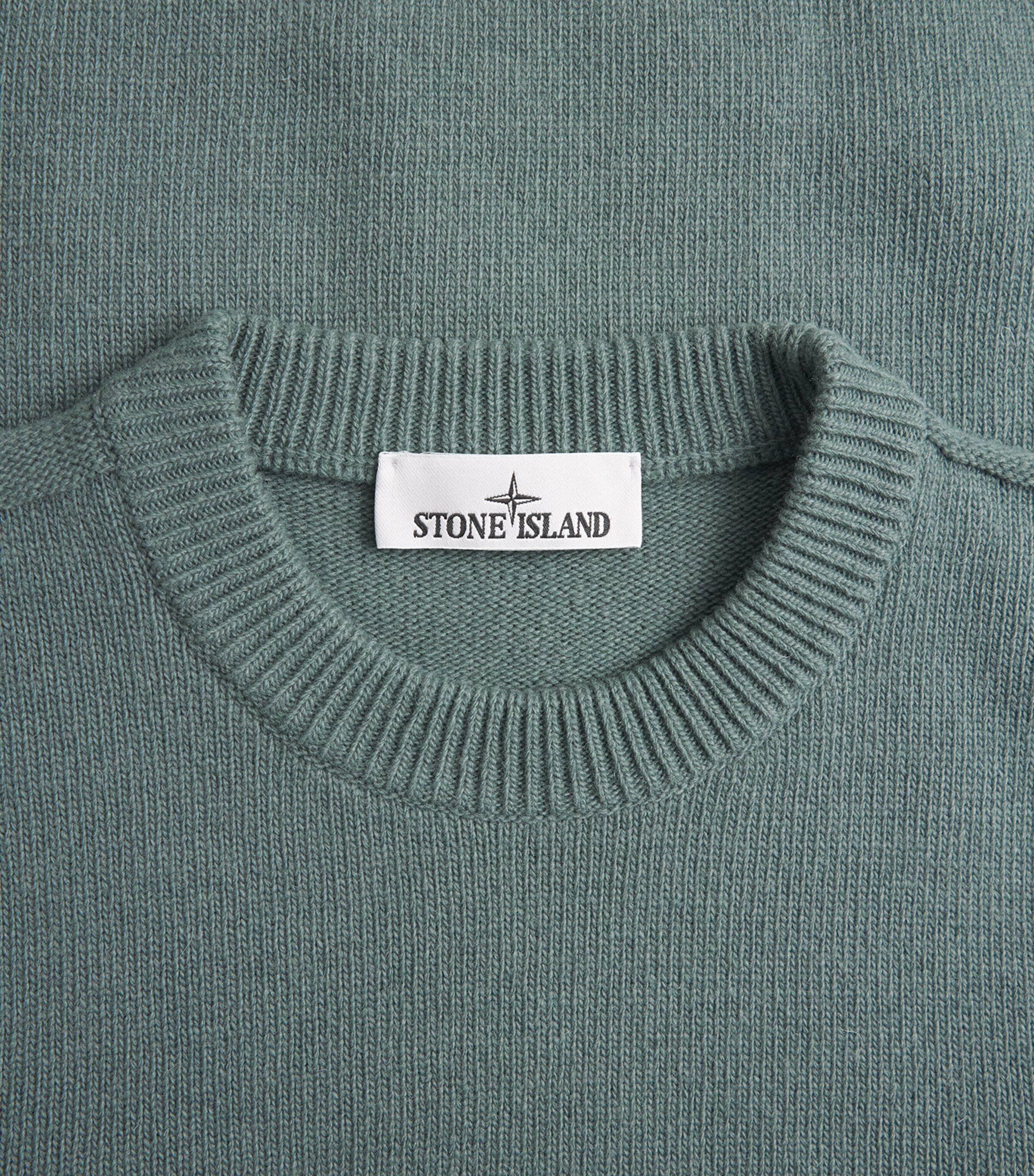 Stone Island Mens Virgin Wool-Blend Compass Sweater Image 6