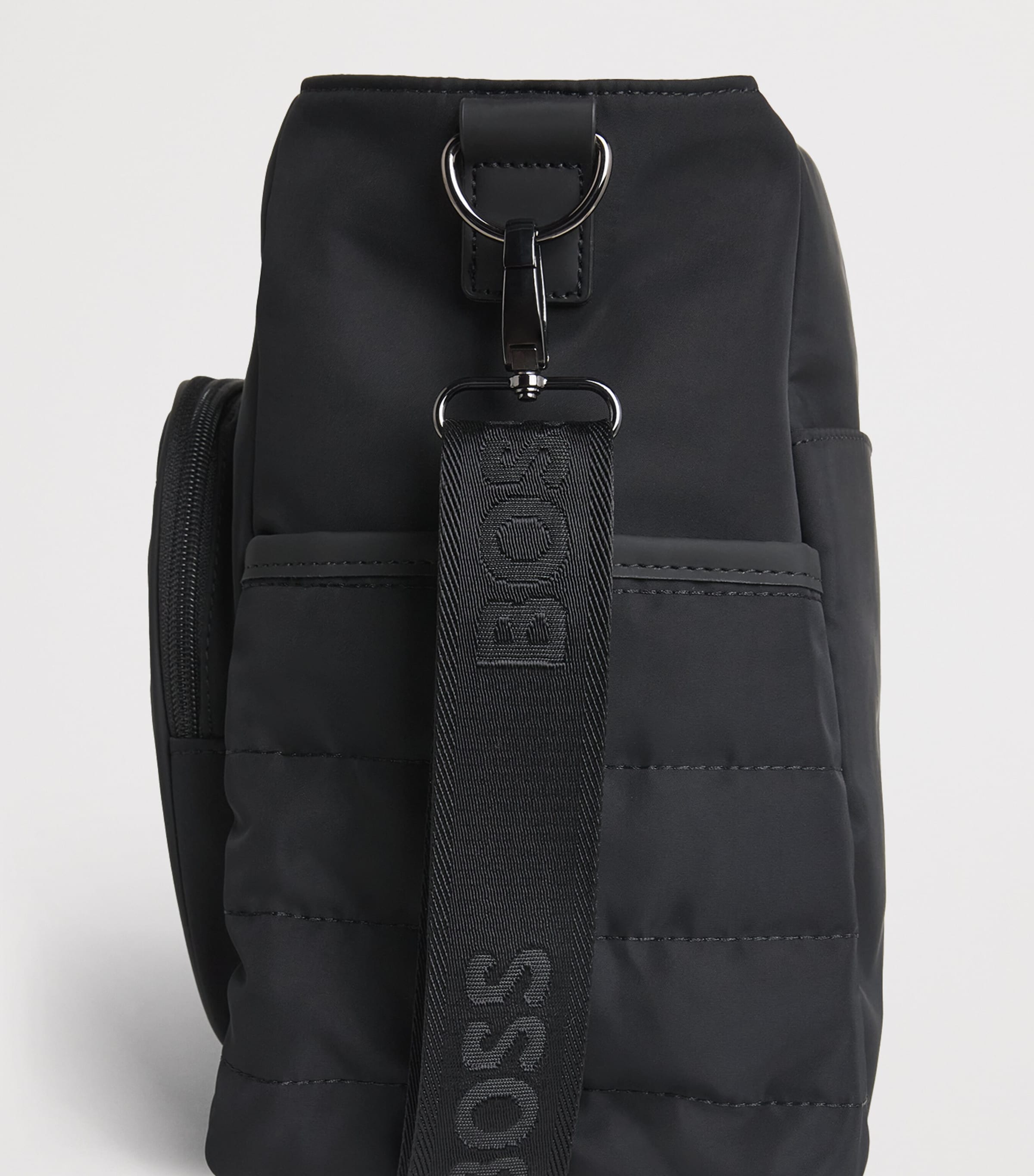 BOSS Kidswear Logo Quilted Changing Bag Black Image 3