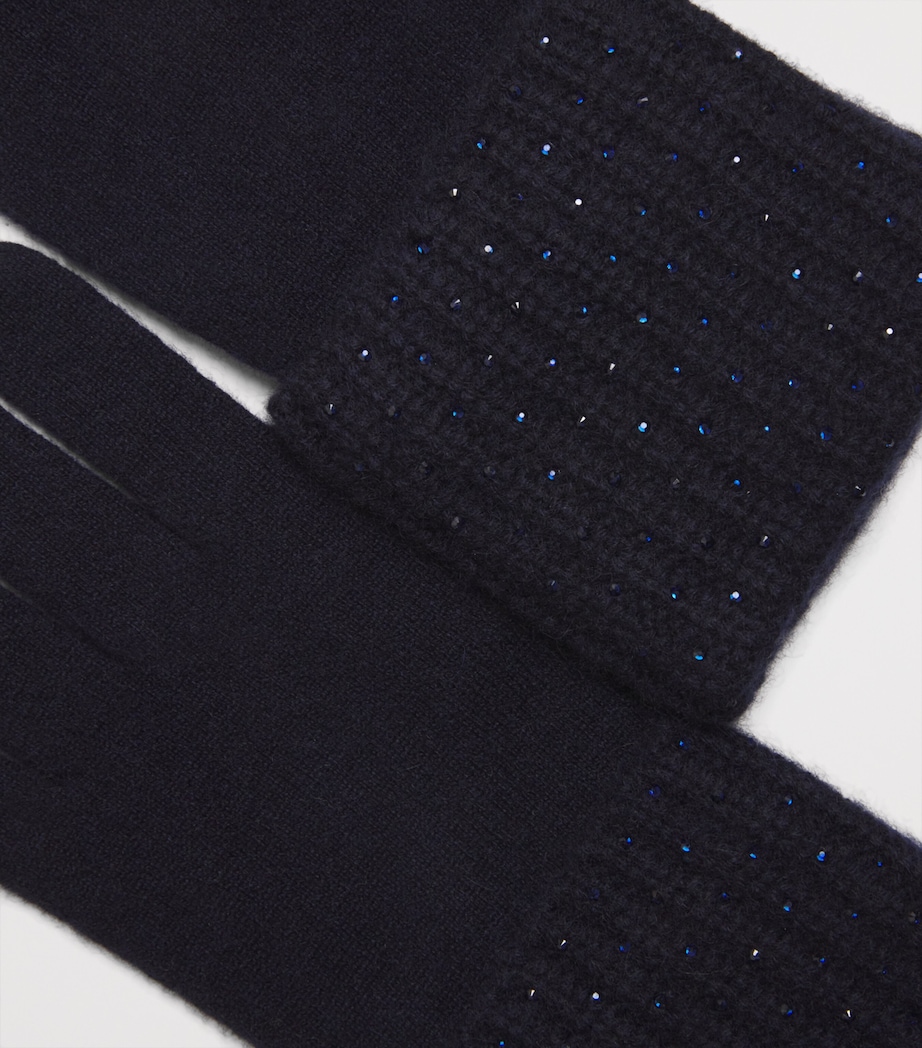 Cashmere Rhinestone Carrie Gloves MIDNIGHT/DARK I Image 2