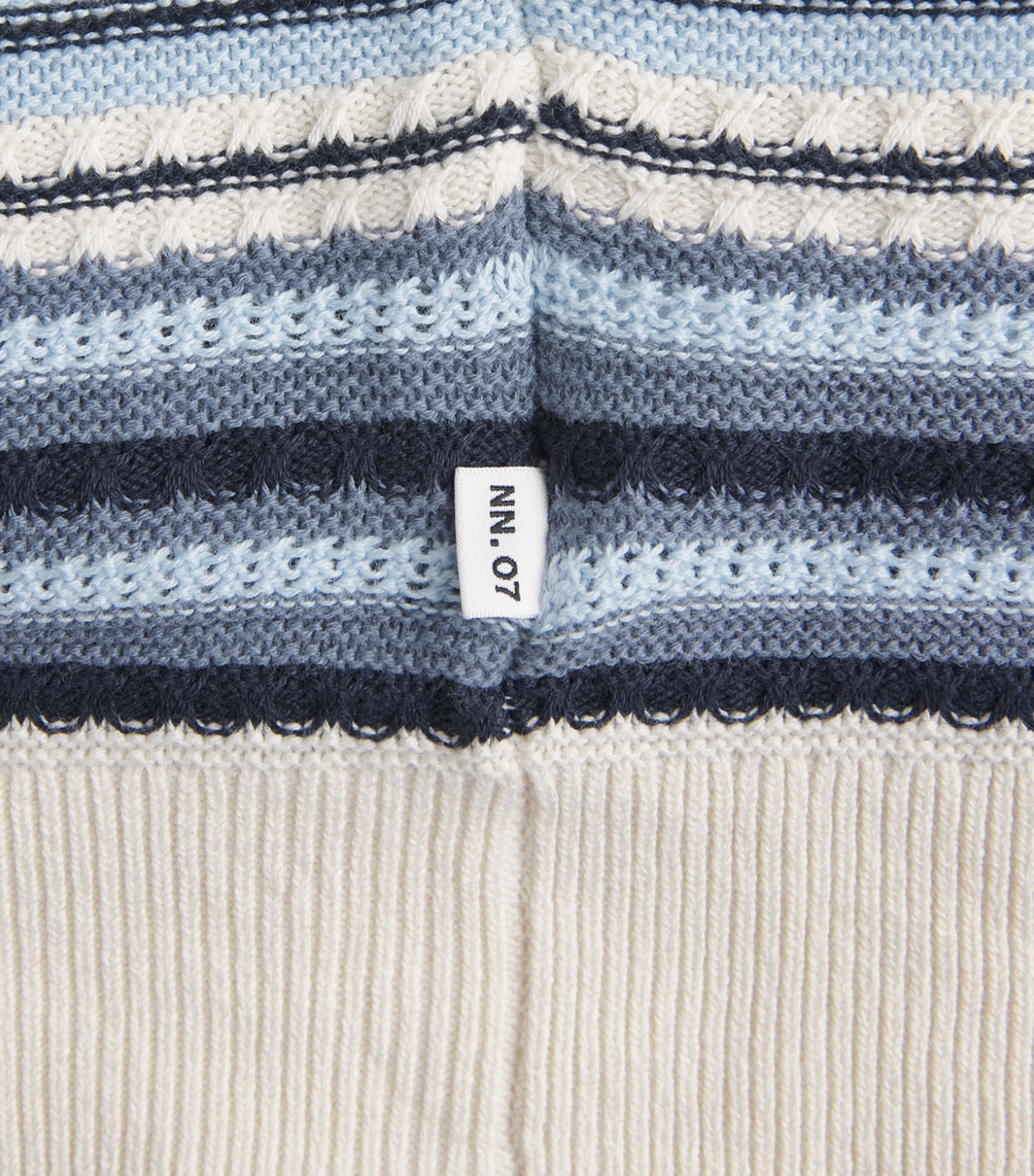 NN.07 Mens Organic Cotton Nolan Cardigan Navy Multi Image 6