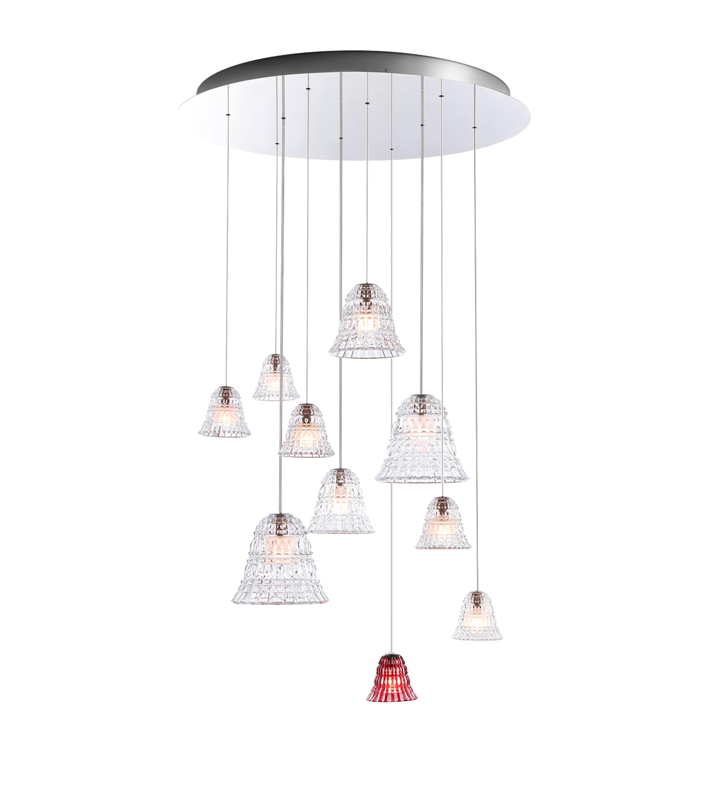 Baccarat Crystal New Antique 10-Light Chandelier Clear Image 1