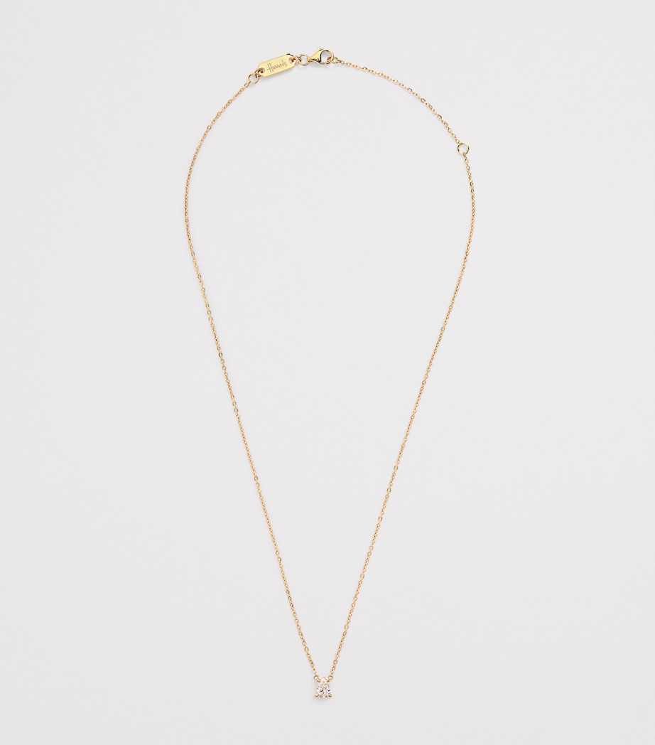 Yellow Gold and Diamond Pendant Necklace (0.50ct) YELLOW GOLD Image 3