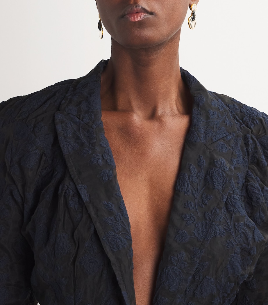 Yellow Gold, Diamond and Onyx Bond Steet Earrings YELLOW GOLD Image 5