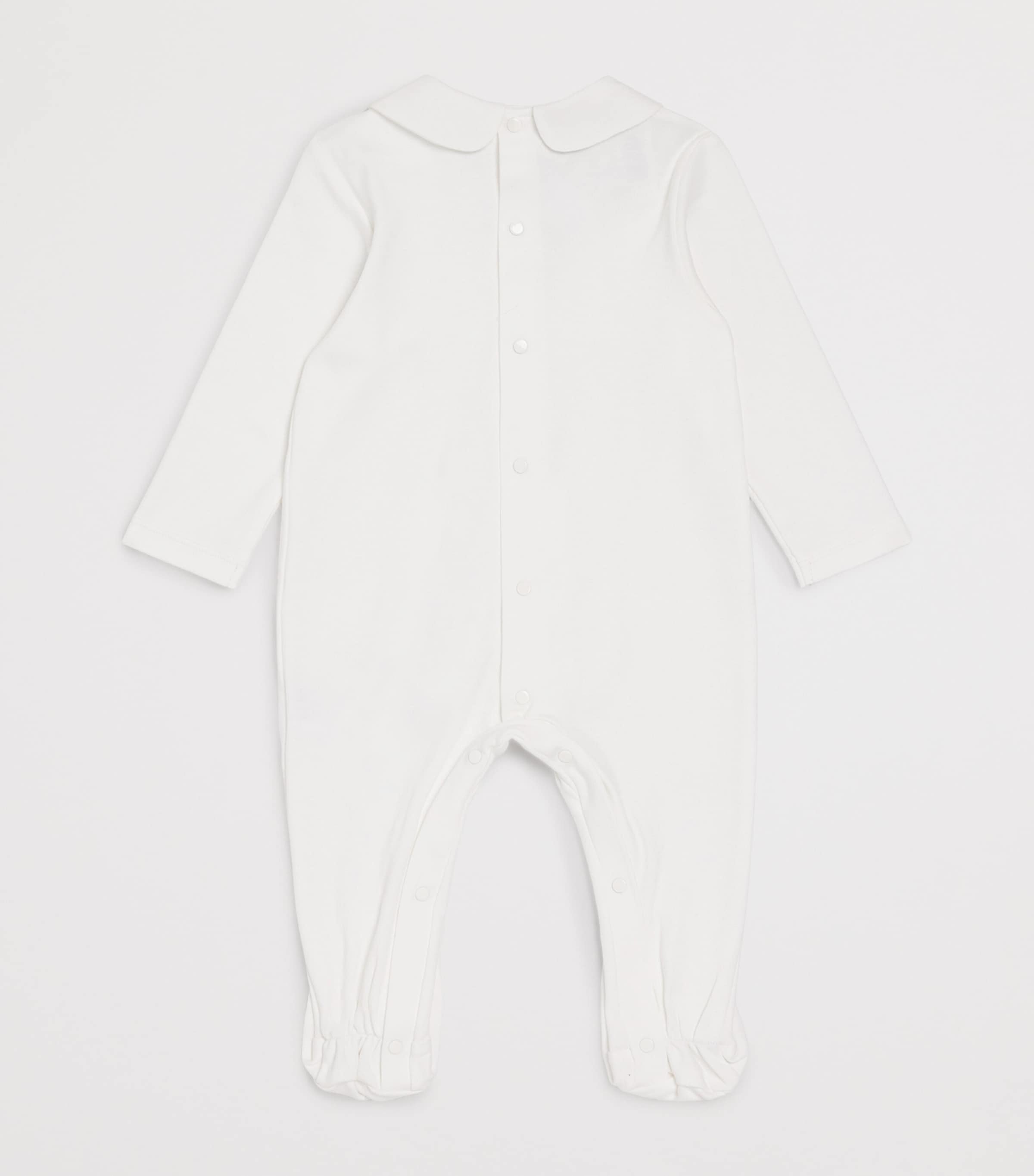 Cotton Knitted All-In-One (0-12 Months) 60 T162 CREAM Image 2