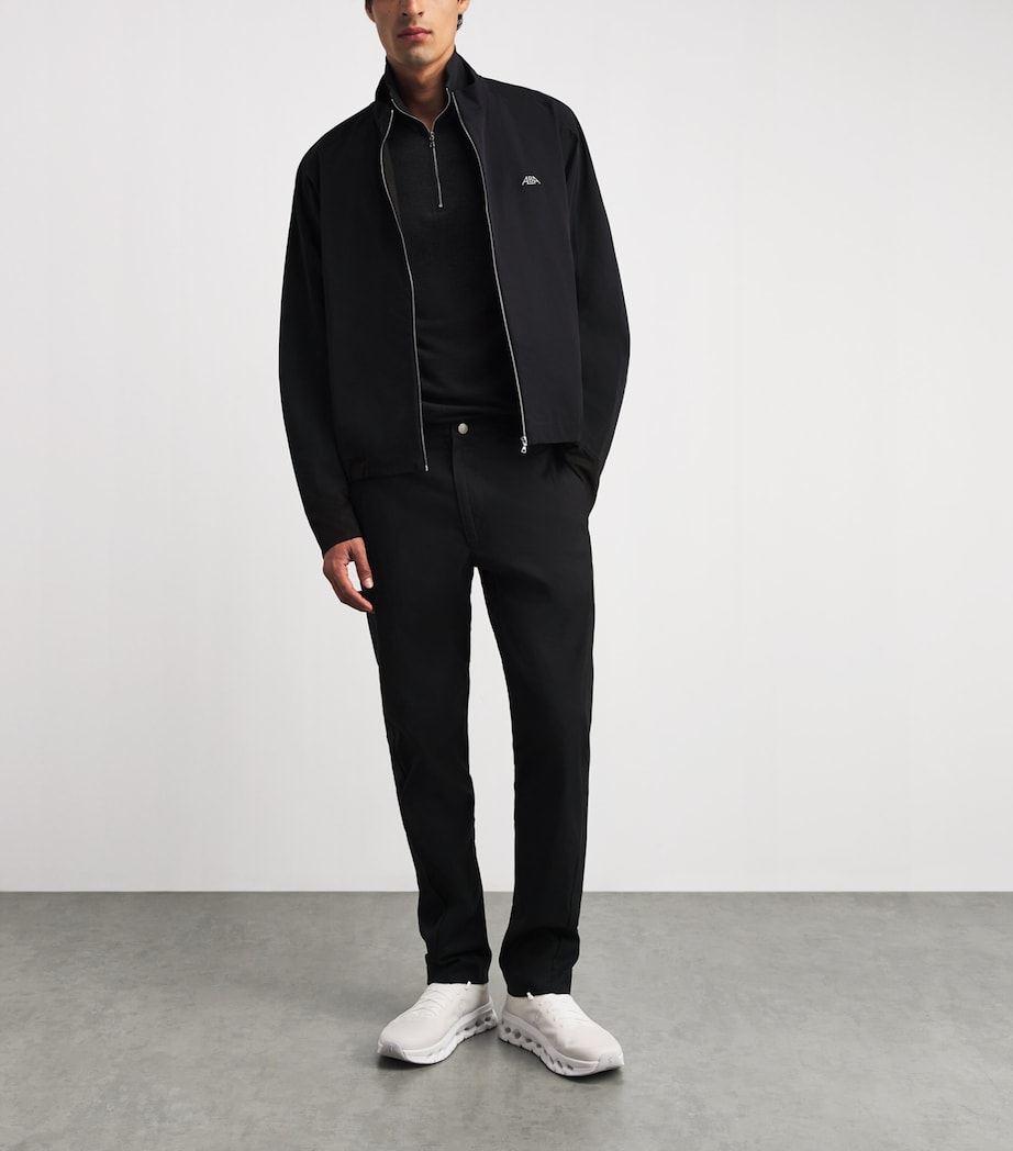 Alba Mens Logo Zip-Up Jacket Black Image 2