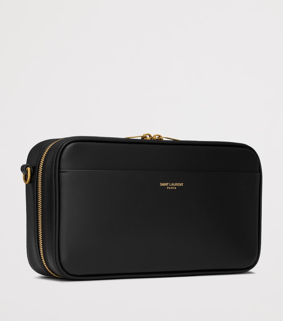 Saint Laurent Leather Logo Travel Pouch Image 4