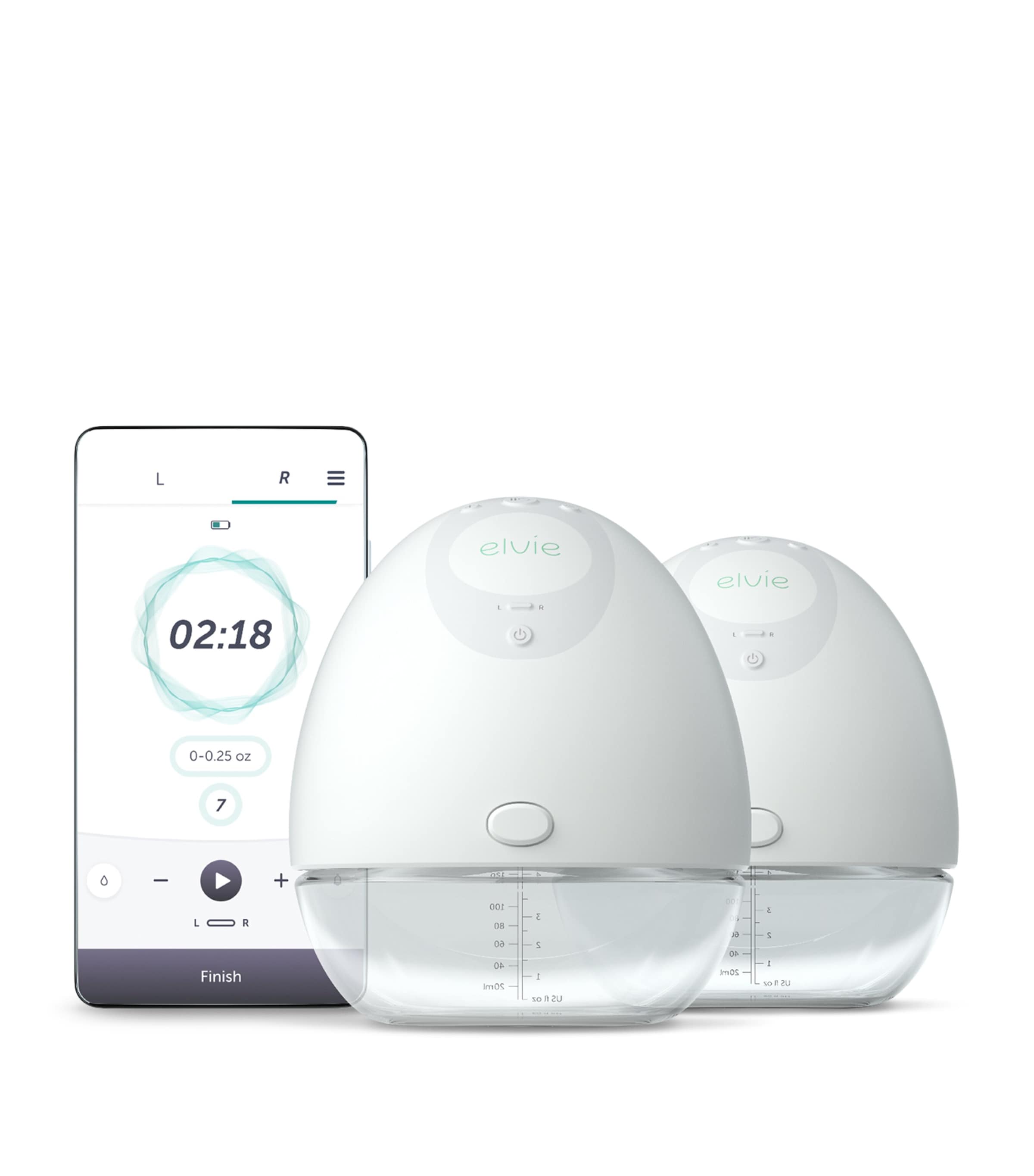 Double Rechargeable Electric Breast Pump WHITE Image 1