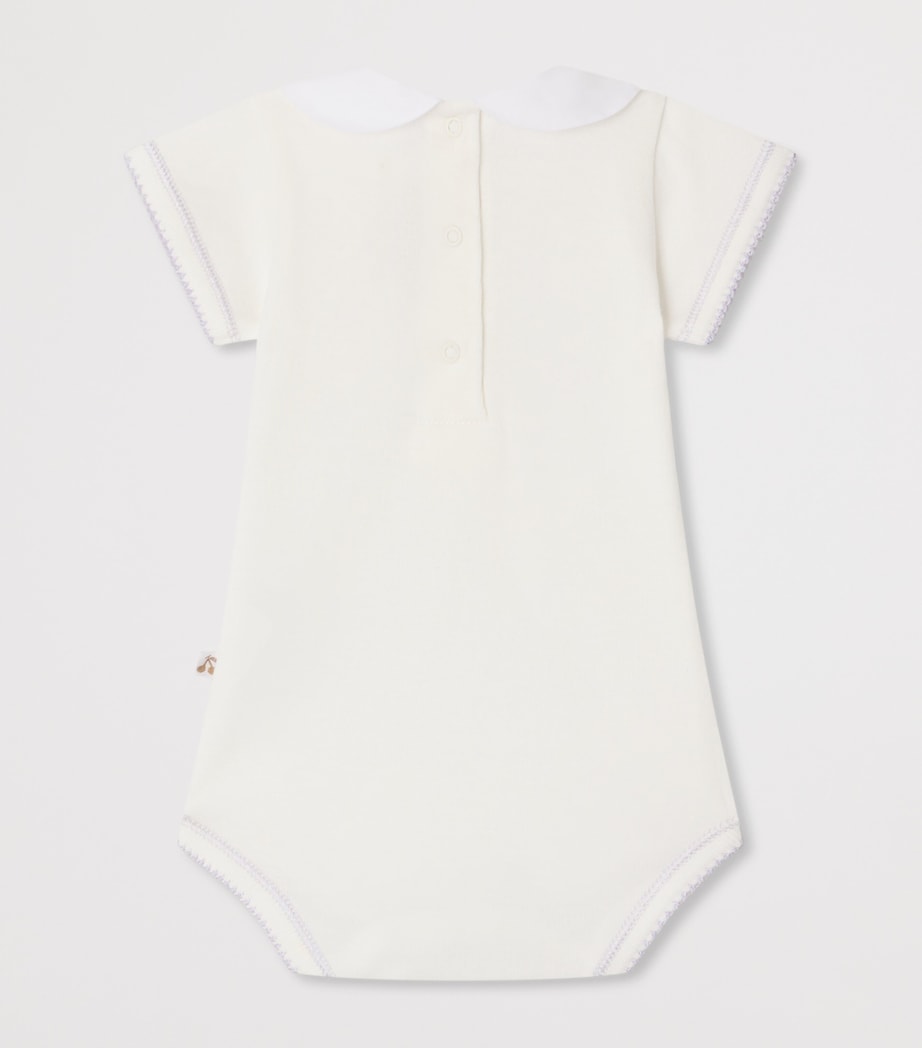 Organic Cotton Cygne Bodysuit (1-24 Months) BLANC LAIT Image 2