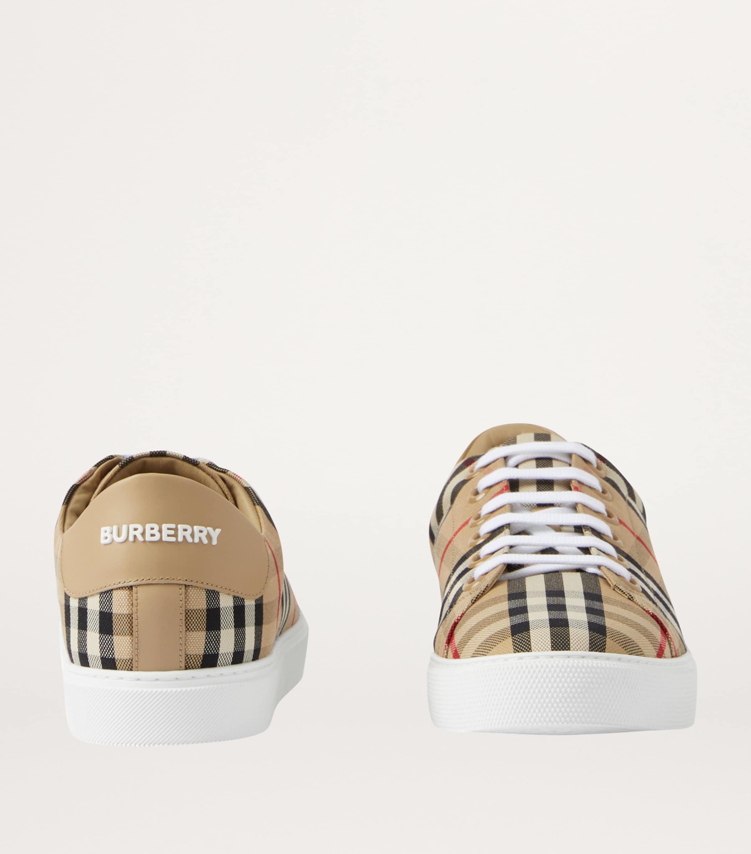 Cotton Check Sneakers ARCHIVE BEIGE Image 5
