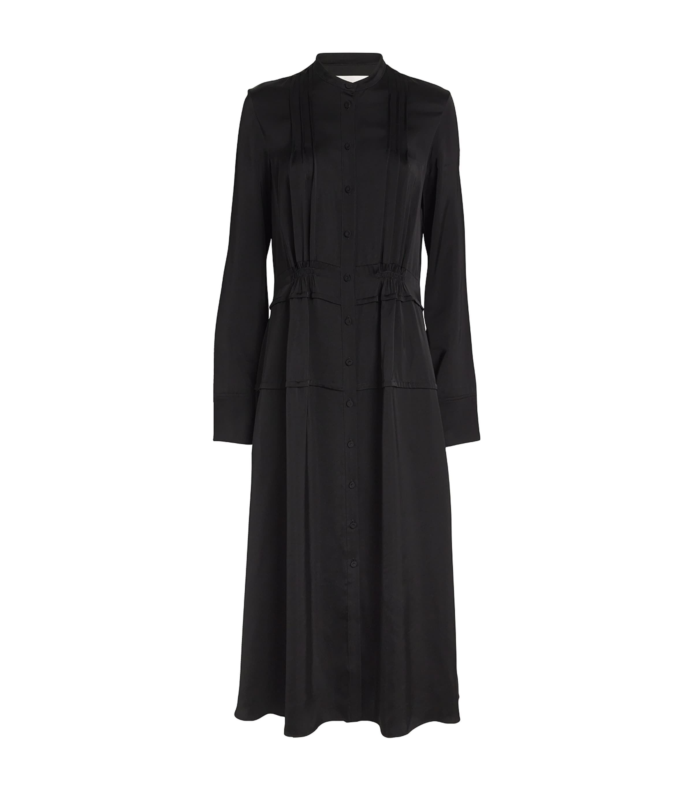 Jil Sander Shirt Midi Dress In Black