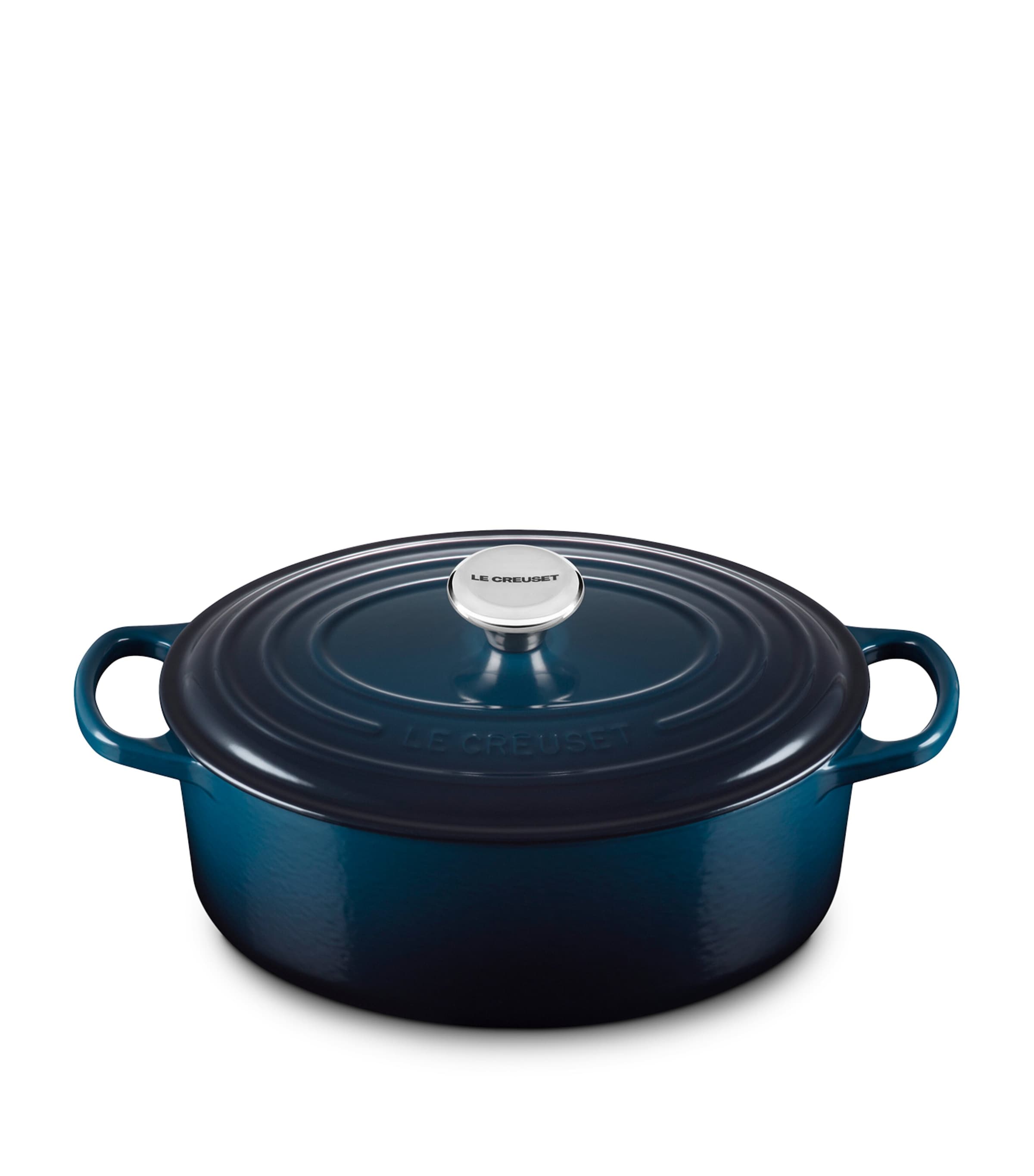 Cast Iron Signature Casserole Dish (29cm) BLUE Image 1