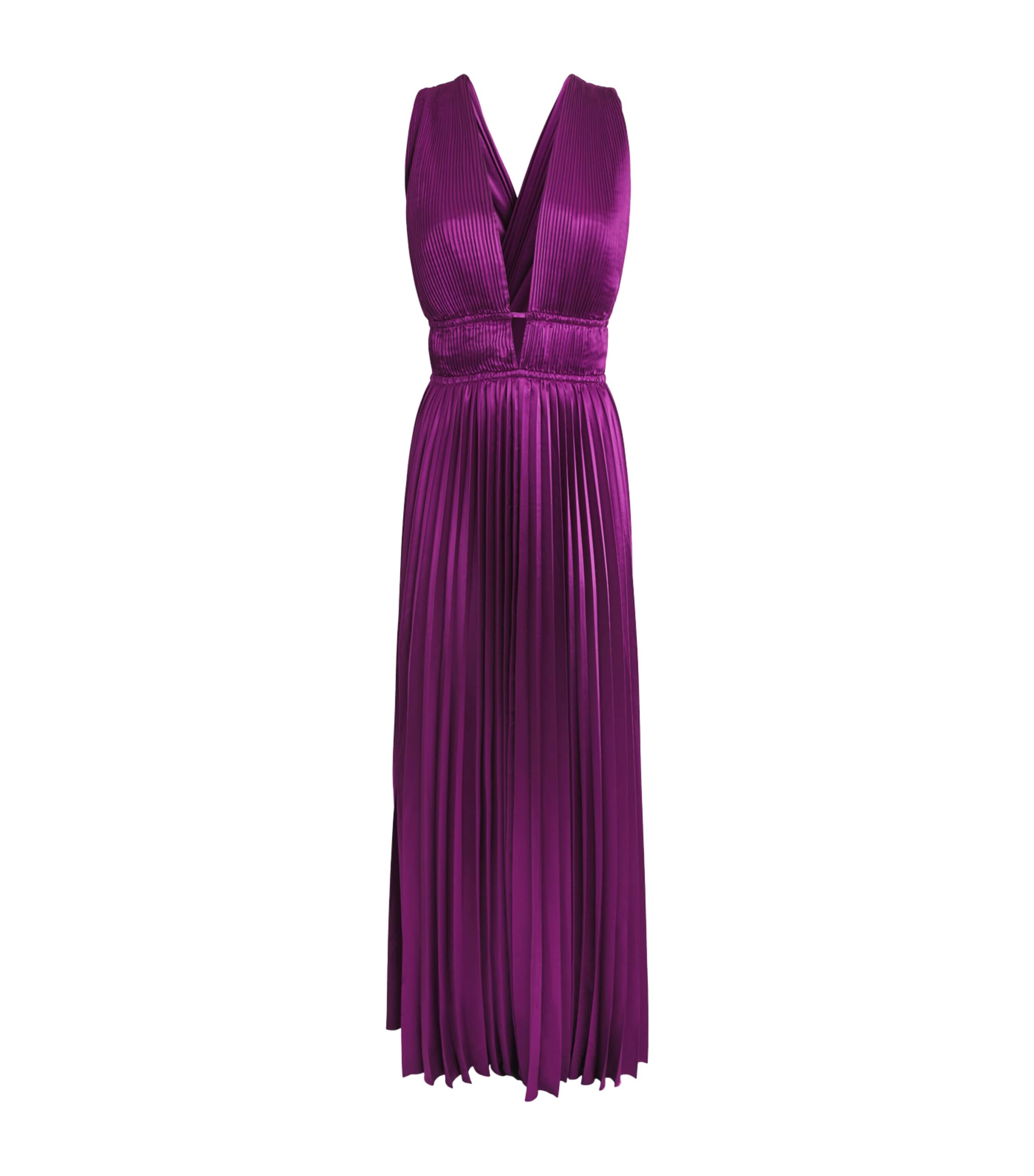 Ulla Johnson Womens Satin Lena Gown Amaranth Image 1