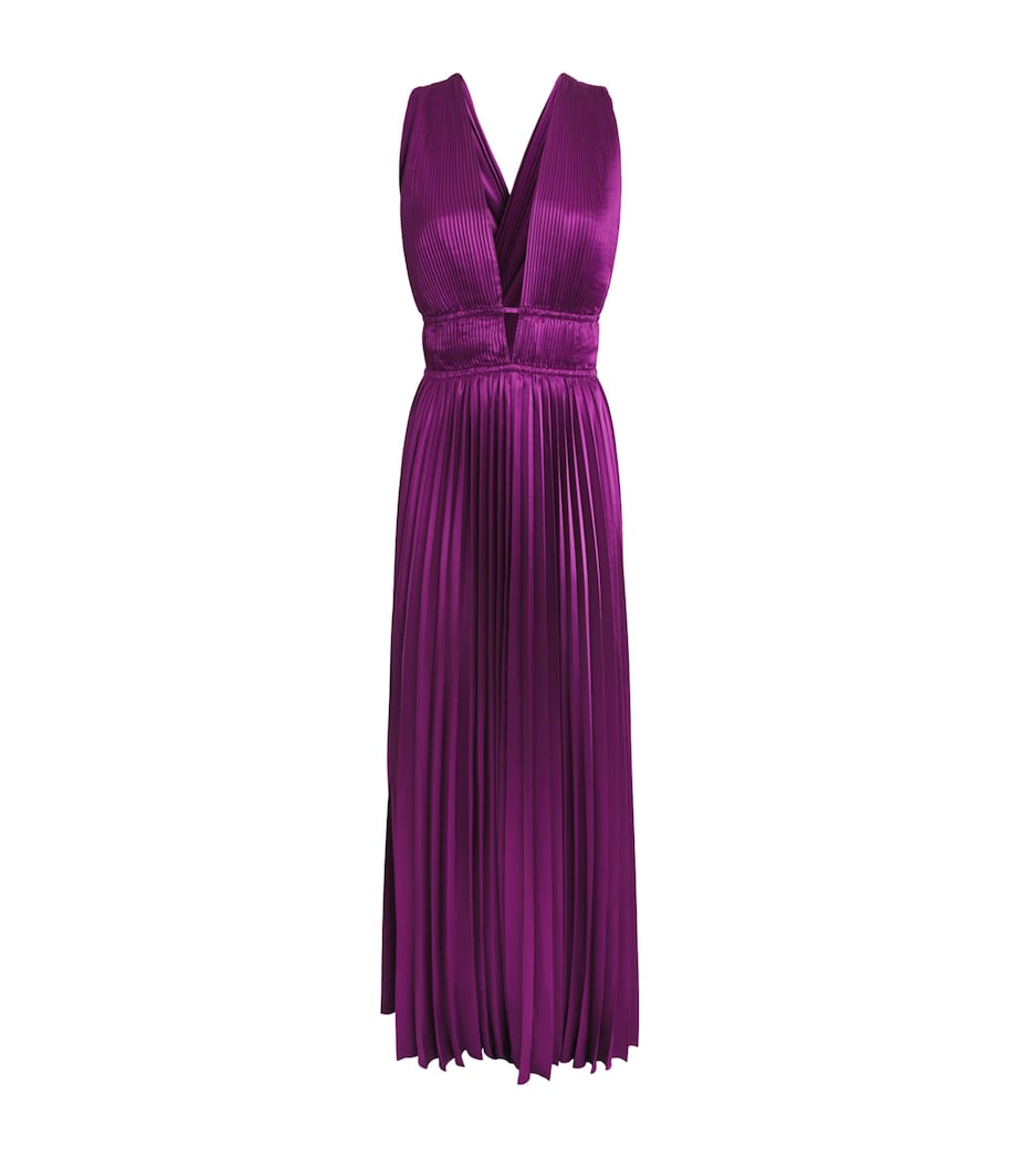Ulla Johnson Womens Satin Lena Gown Amaranth Image 1