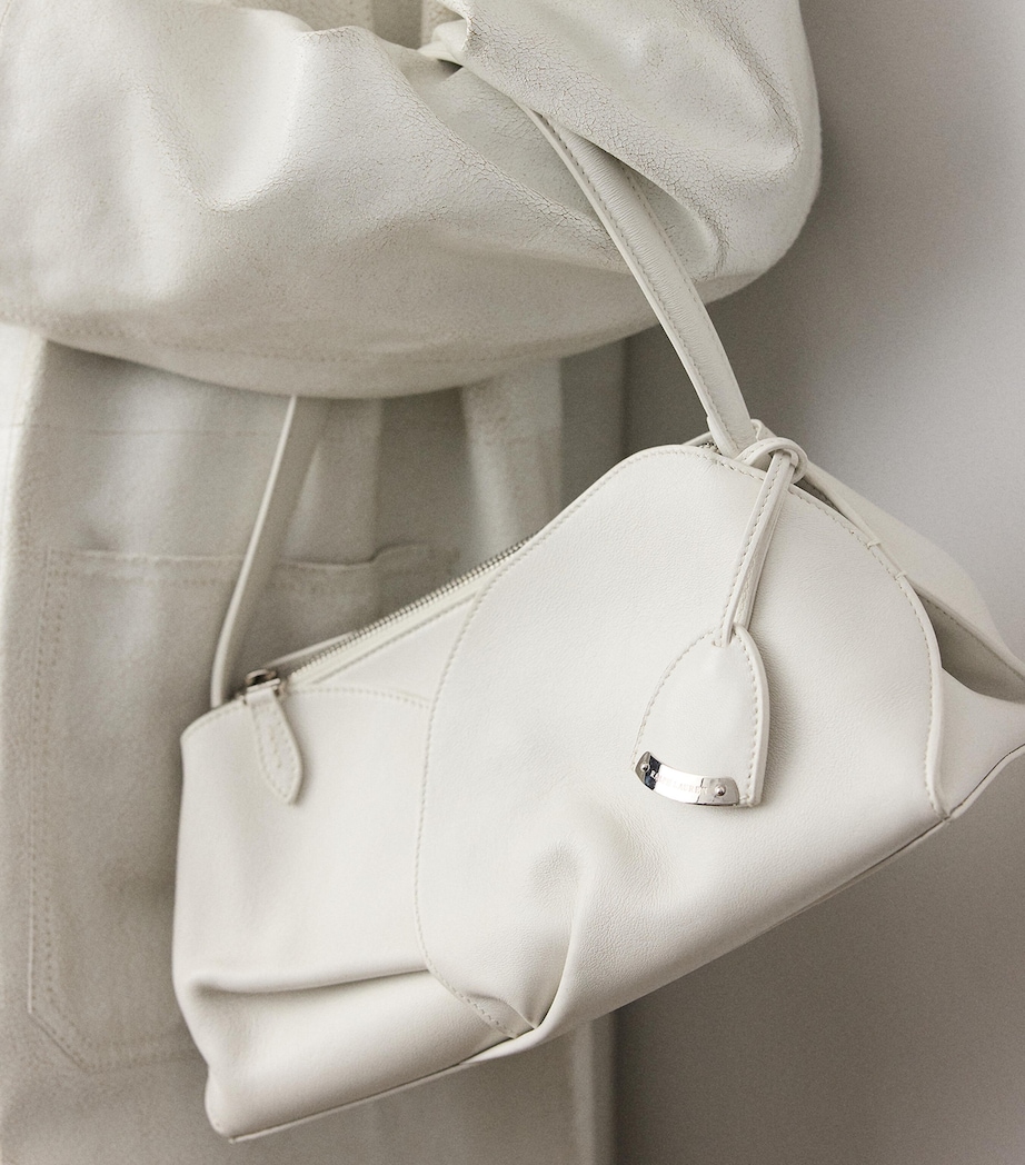 Ralph Lauren Collection Small Leather The Ralph Shoulder Bag White Image 5