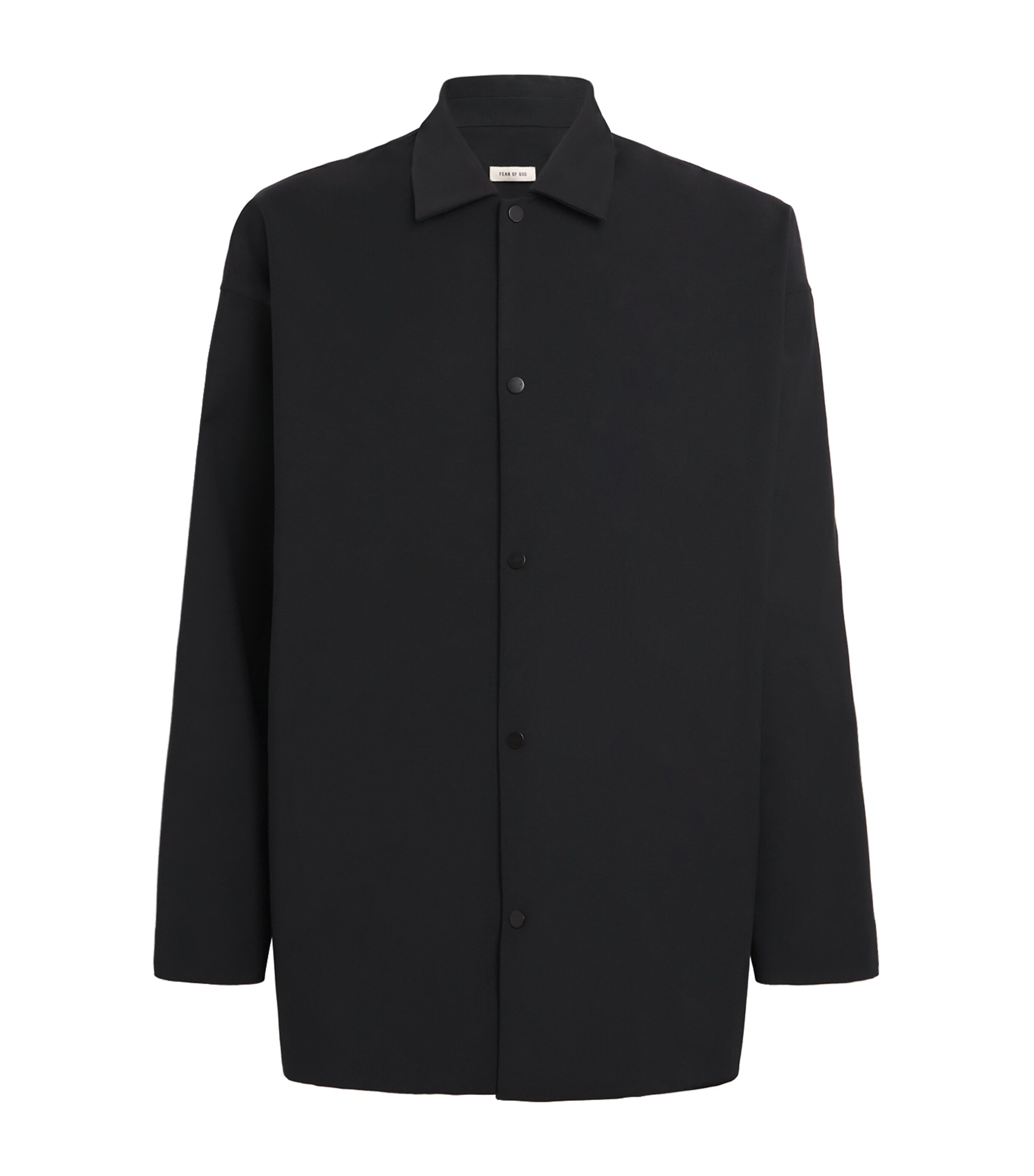 Wool-Blend Coaches Jacket BLACK Image 1