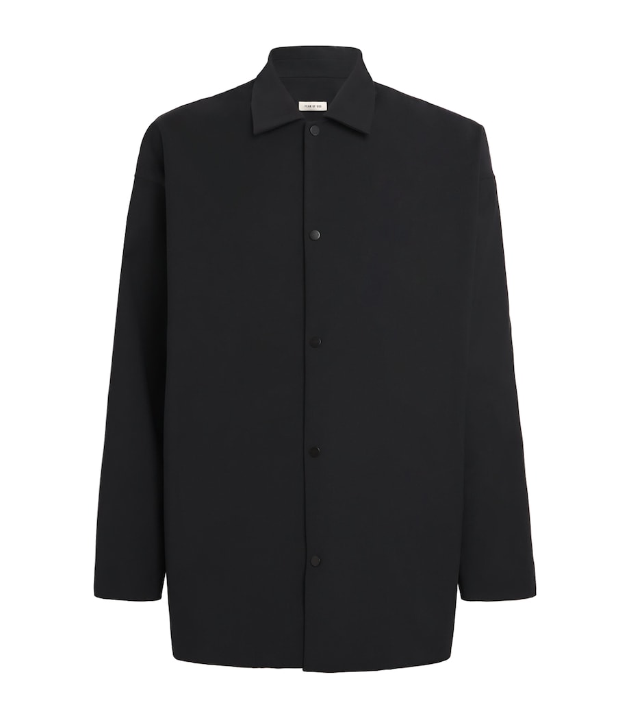 Wool-Blend Coaches Jacket BLACK Image 1