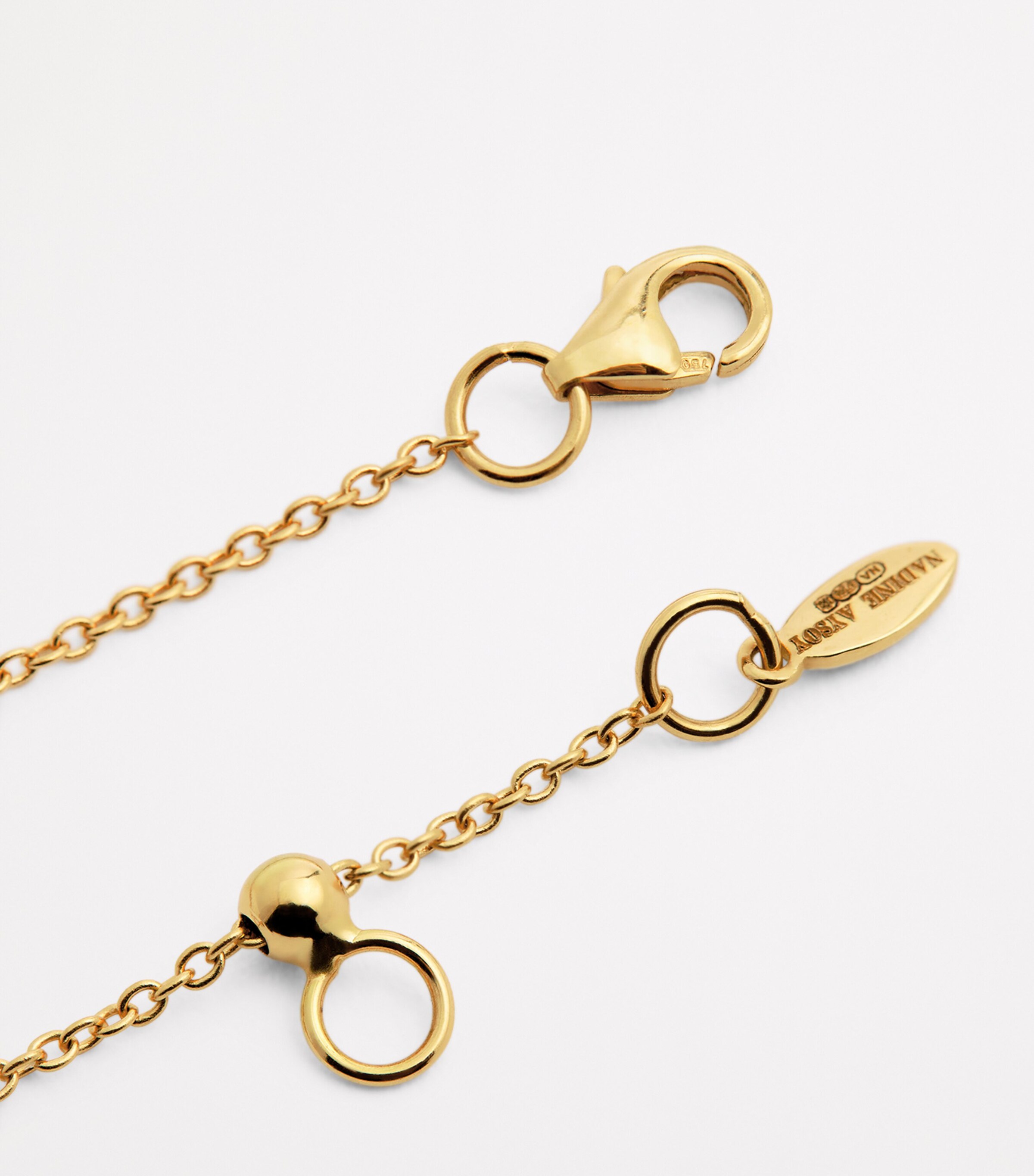 Nadine Aysoy Yellow Gold and Diamond Catena Illusion Bracelet Yellow Gold Image 4