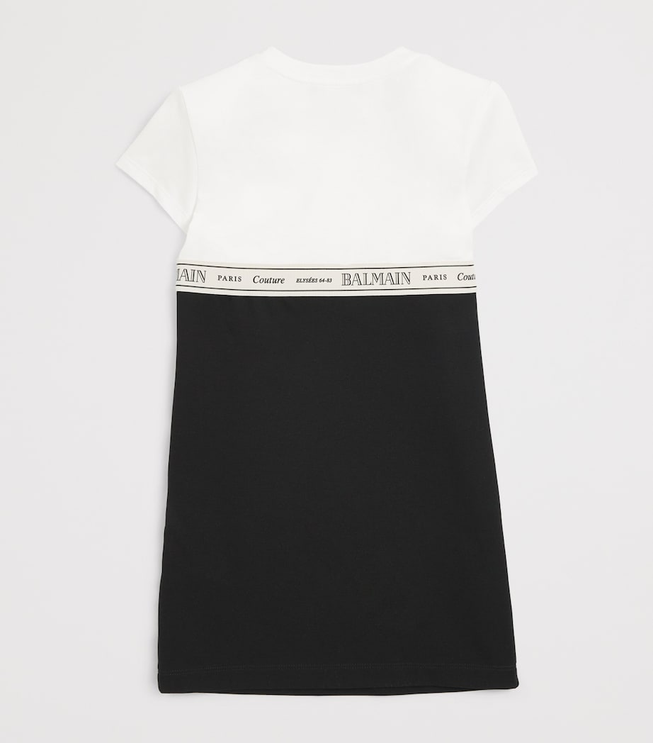 Two-Tone T-Shirt Dress (4-14 Years) 930BCBLACK/WHITE Image 2