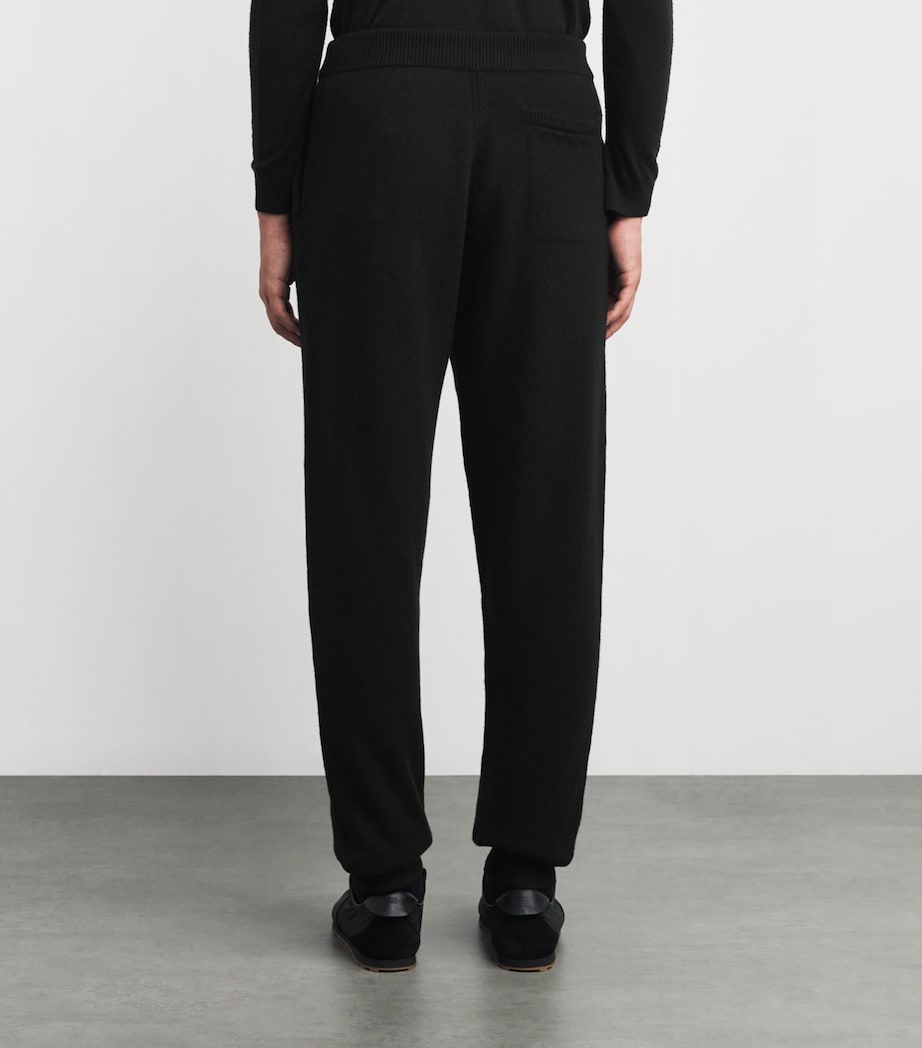 Harrods Mens Cashmere Sweatpants Black Image 4