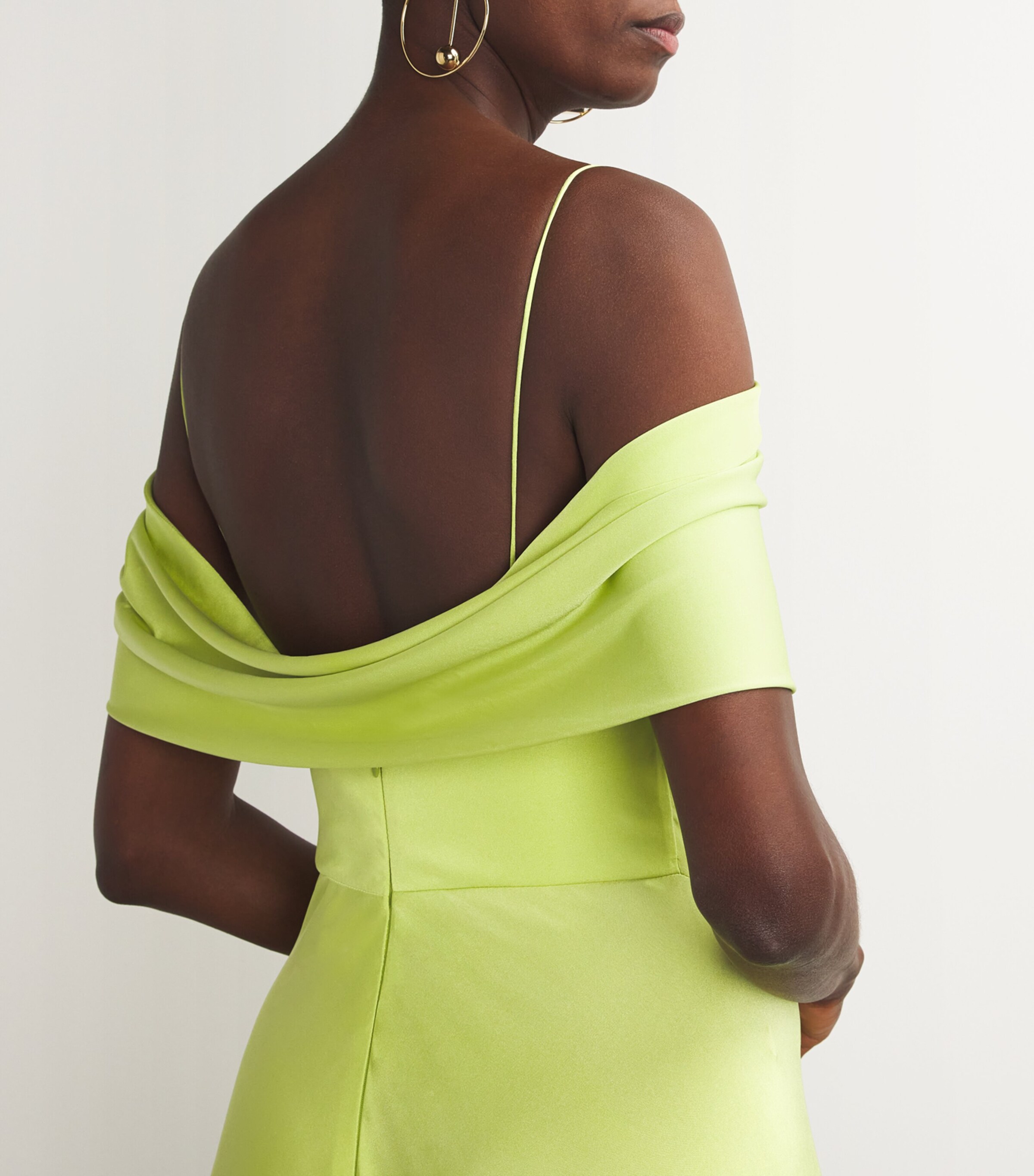 Draped Luminous Linger Gown PISTACHIO Image 3