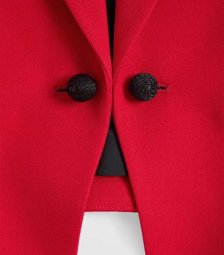 Virgin Wool Cropped Blazer R9M Image 8