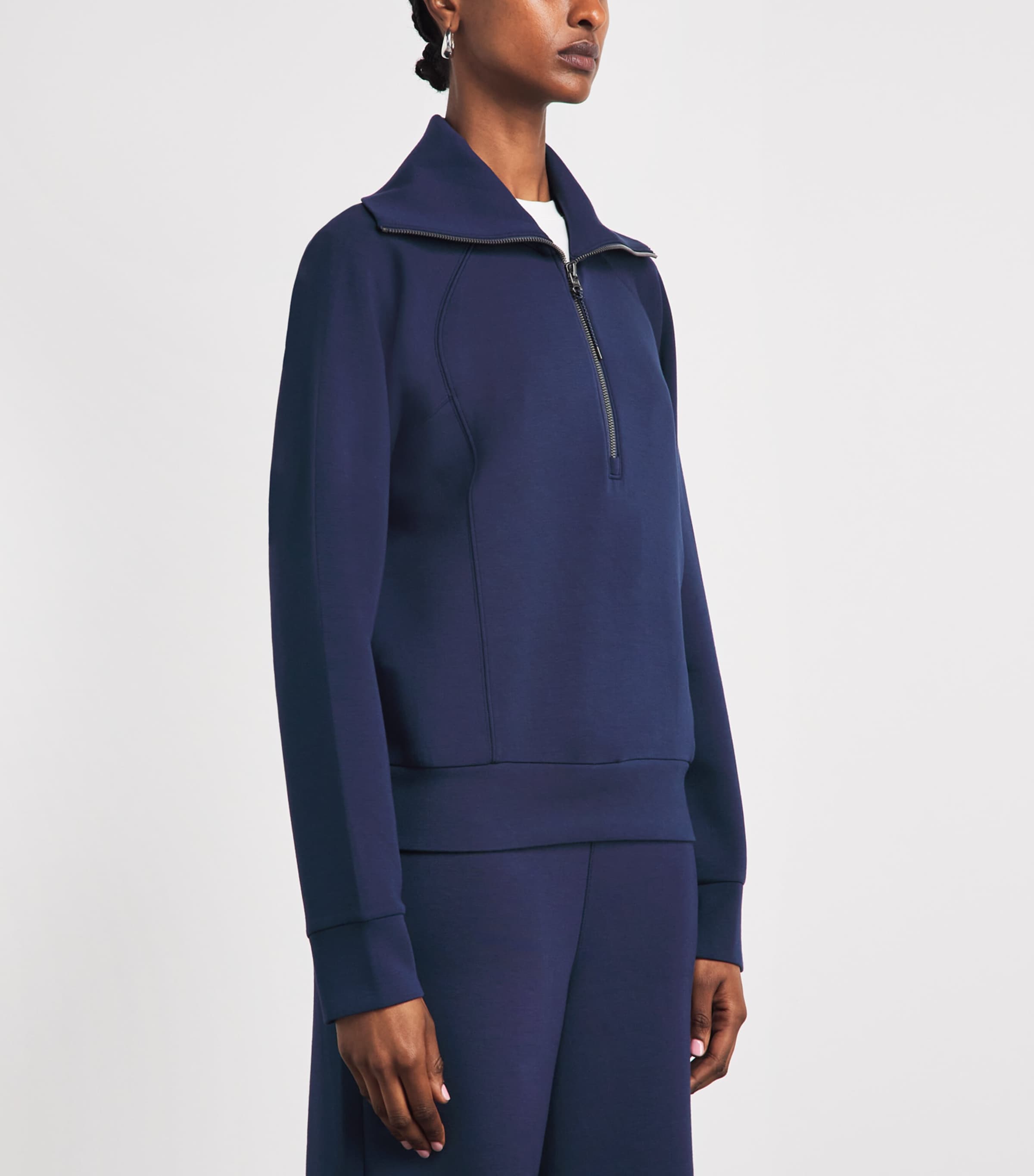 SPANX Womens SPANX AirEssentials Half-Zip Sweater Timeless Navy Image 4