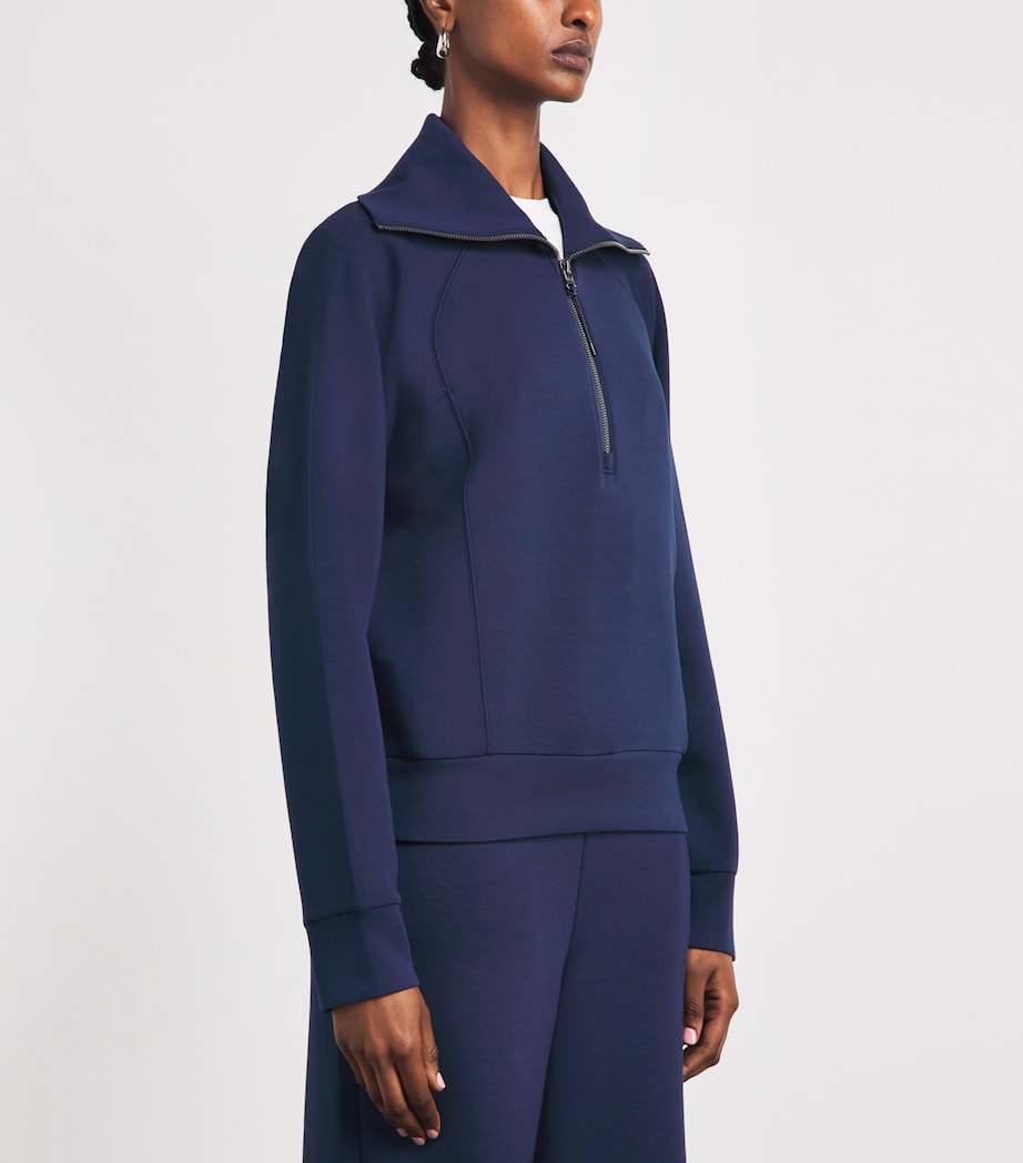 SPANX Womens SPANX AirEssentials Half-Zip Sweater Timeless Navy Image 4