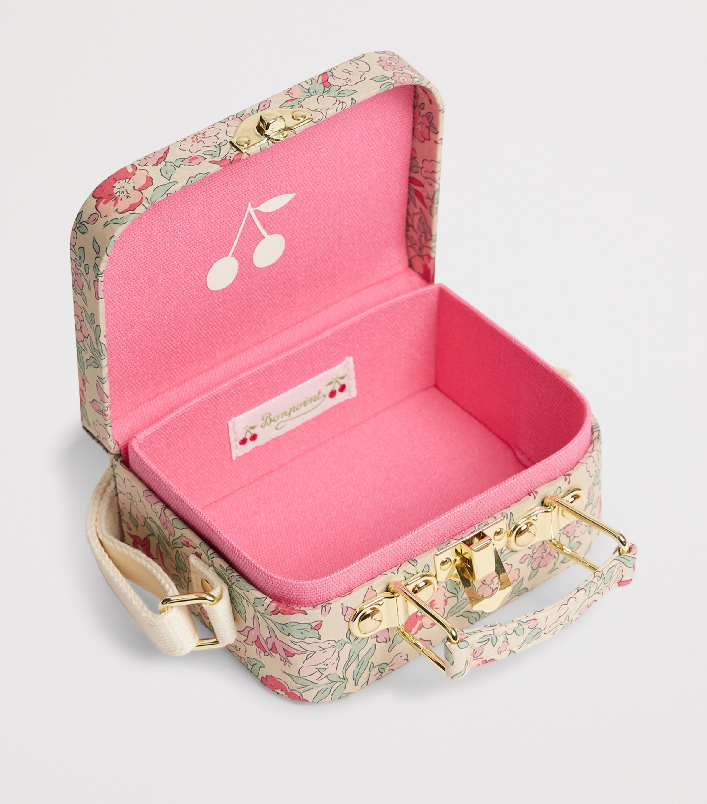 Bonpoint Aimaine Vanity Case Cross-Body Bag Fl Framboise Image 4