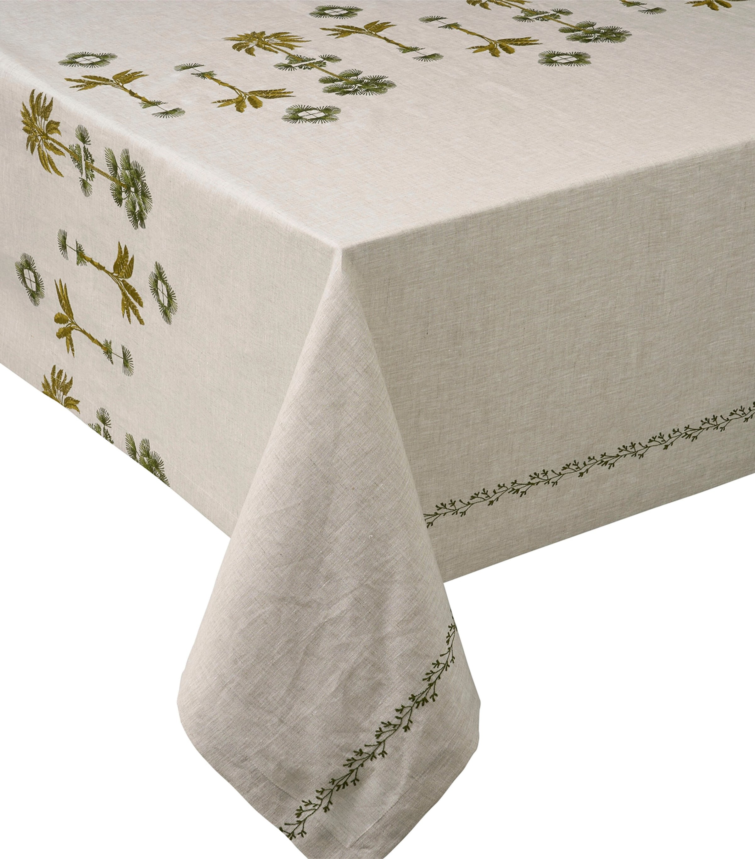 Shop Alexandre Turpault Barbade Tablecloth In Beige