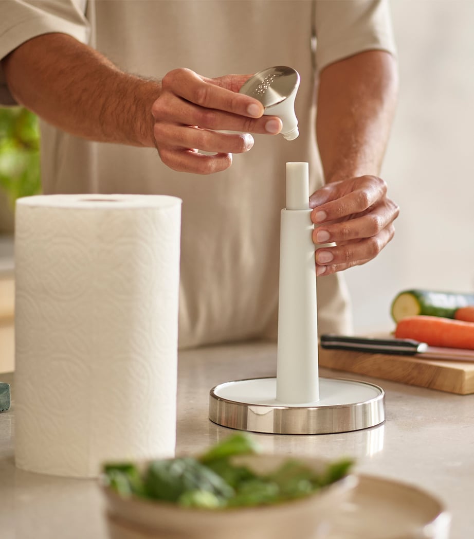 Push and Tear Kitchen Roll Holder STONE Image 4