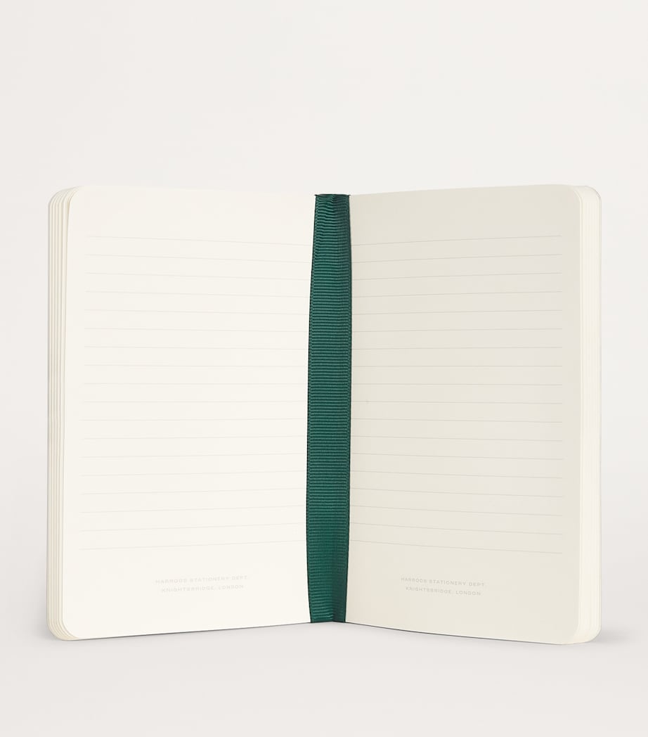 Harrods Logo A6 Notebook Green Image 2