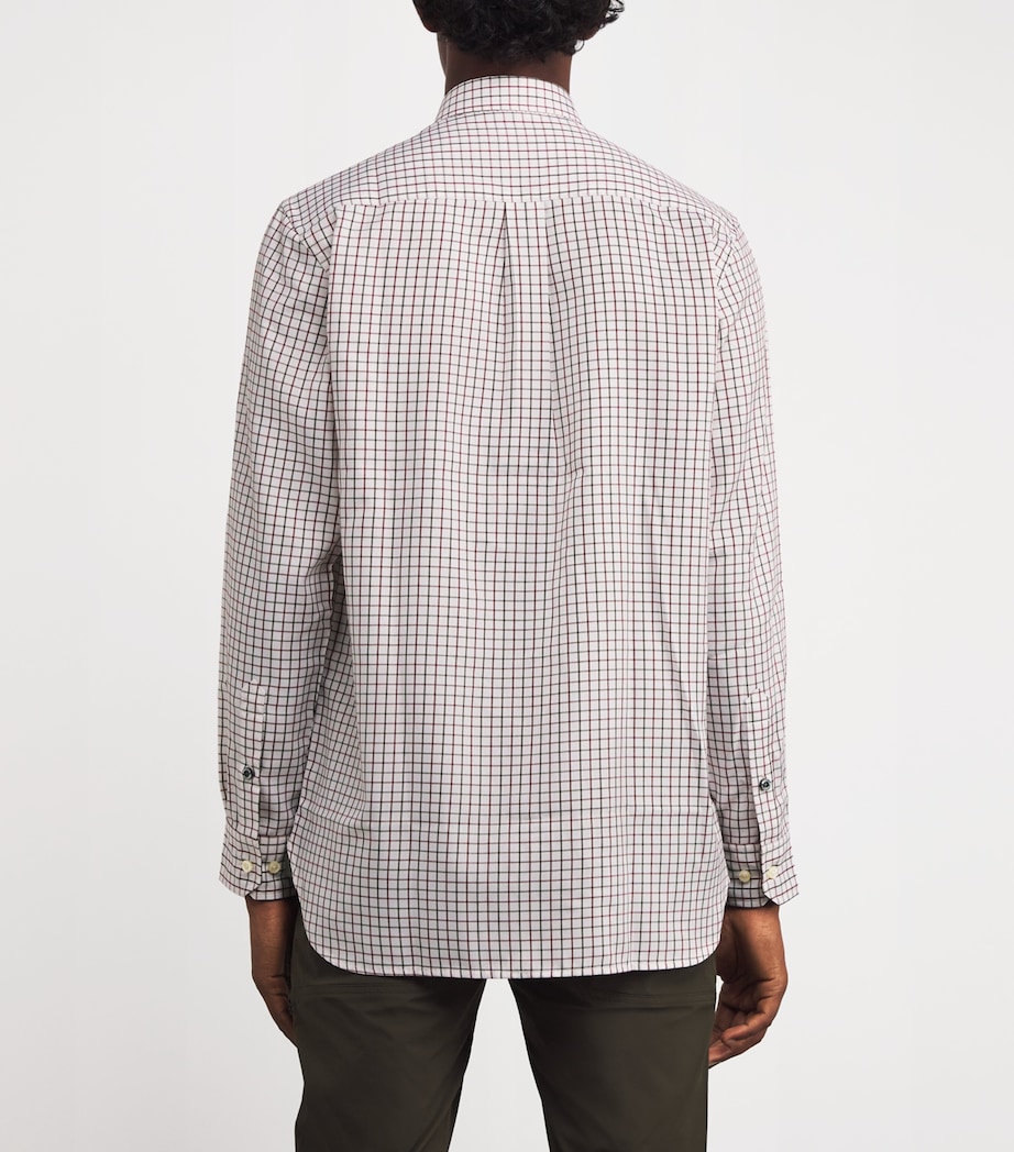 Twill Check Charlow Shirt 01D4:WHT+GREEN CHCK Image 4