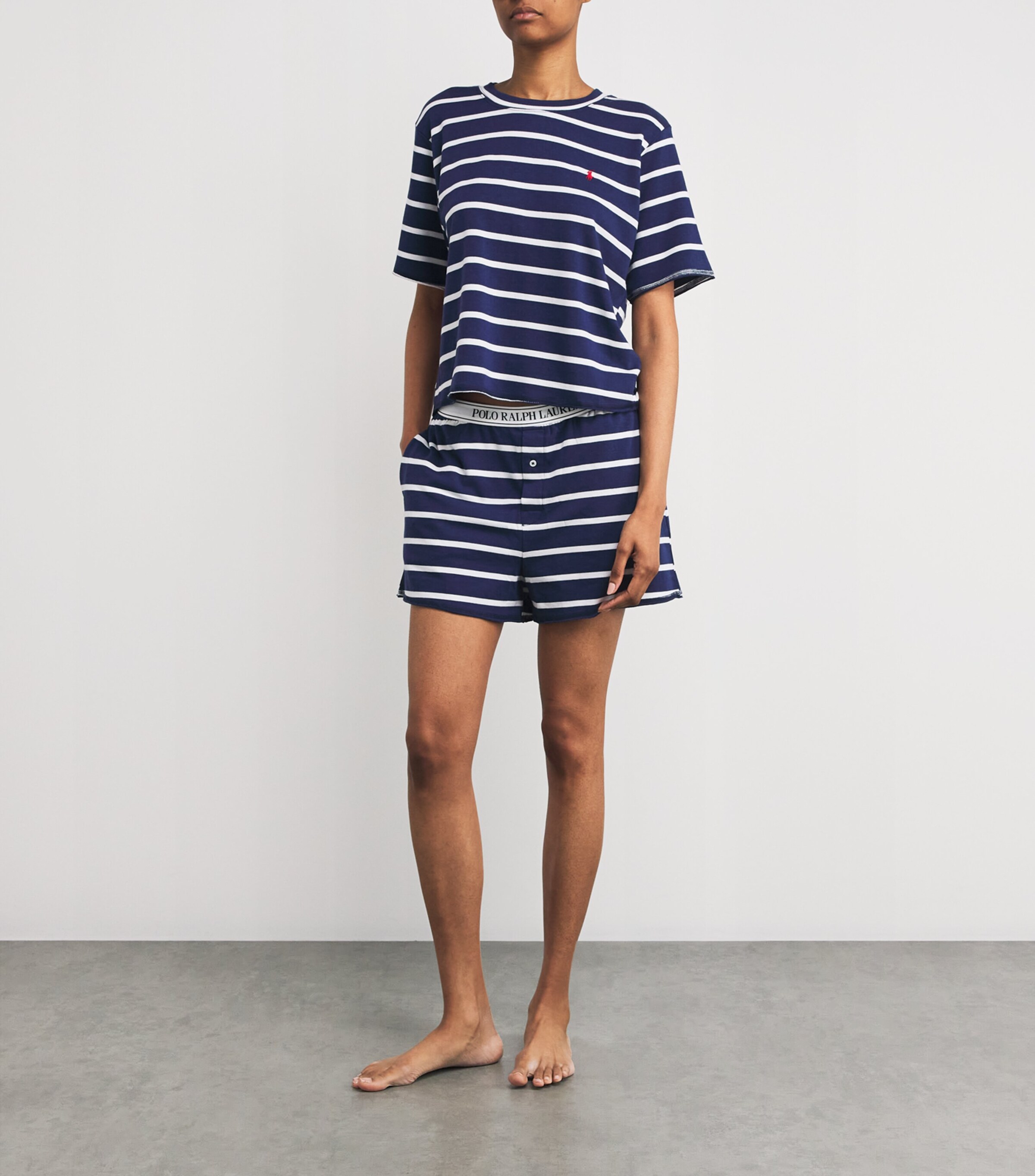 Polo Ralph Lauren Womens Stripe Pyjama Set Sailing Stripe Image 2