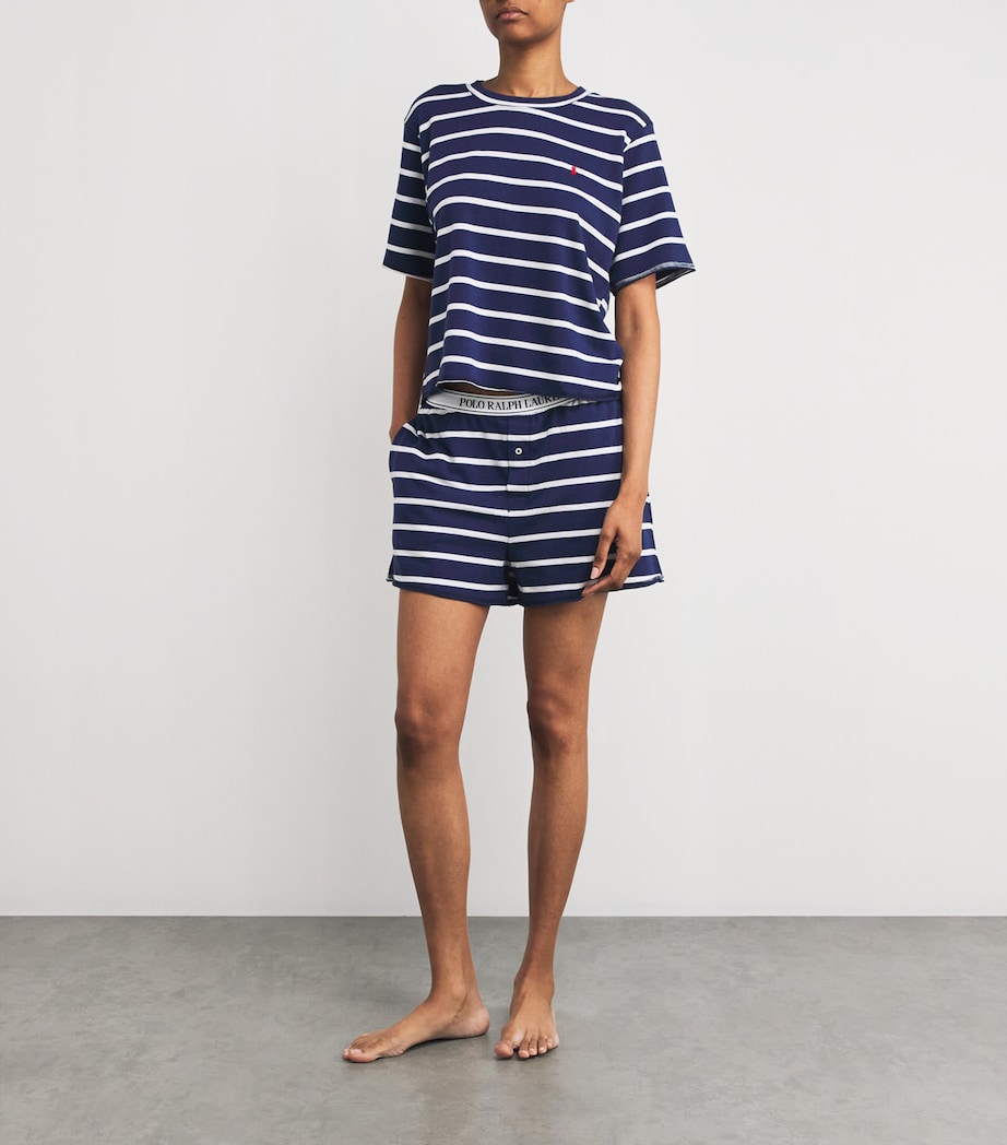 Polo Ralph Lauren Womens Stripe Pyjama Set Sailing Stripe Image 2