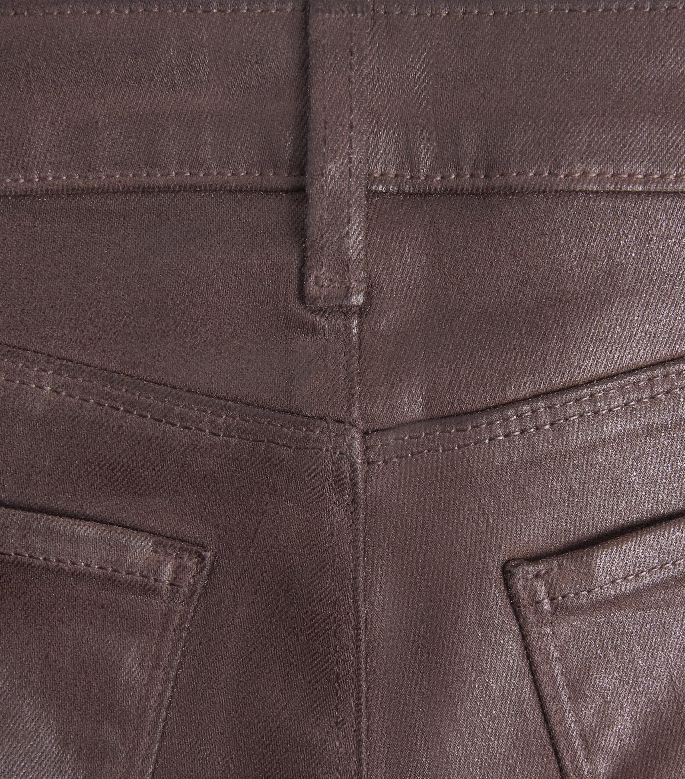 Coated Kendra Flared Jeans CHOCOLATE COATED Image 5