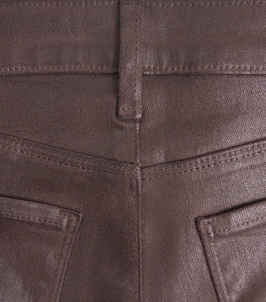 Coated Kendra Flared Jeans CHOCOLATE COATED Image 5