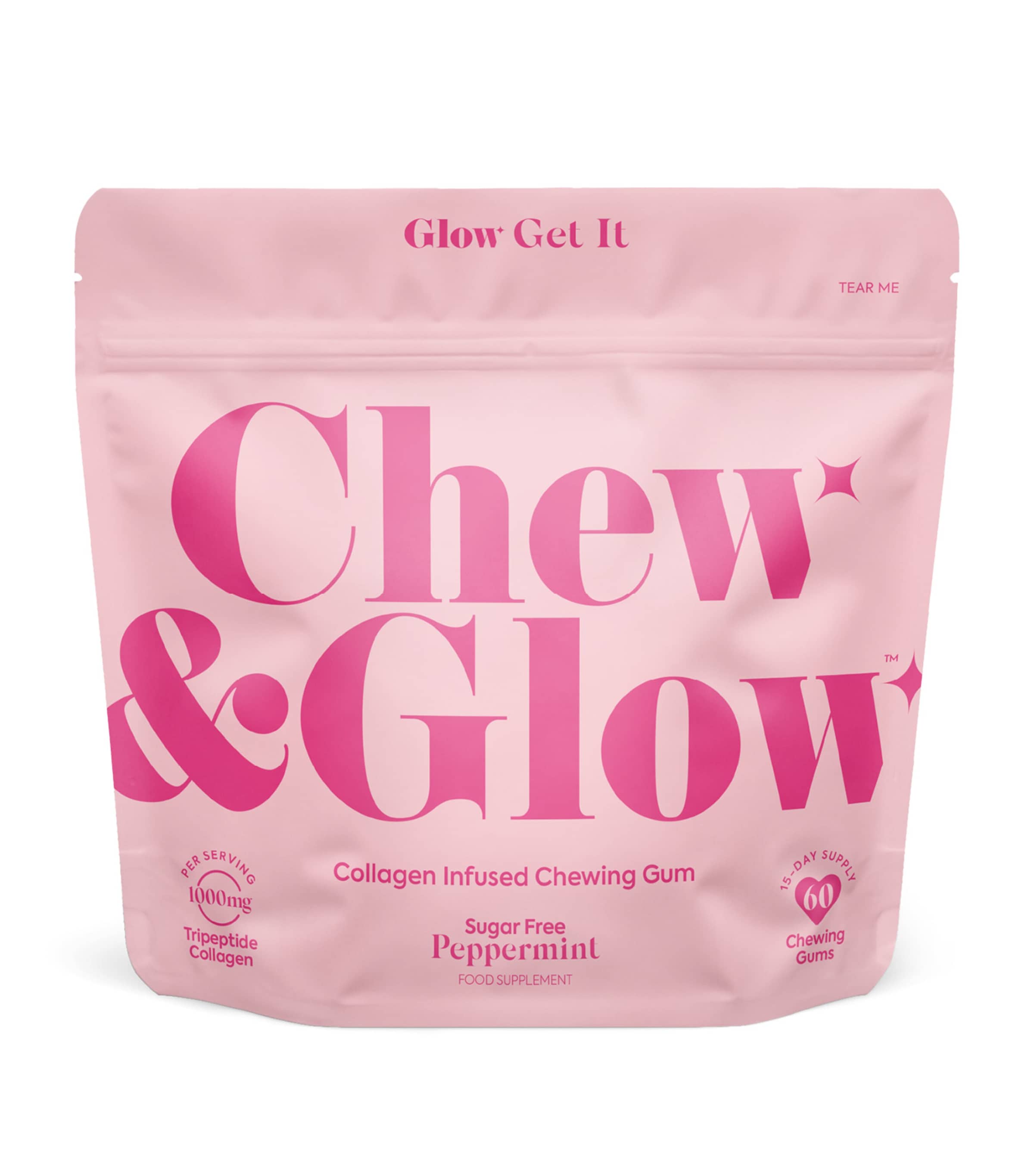 Chew Chew&Glow Collagen Infused Chewing Gum (Pack of 60) Image 1