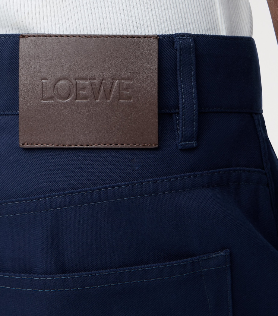 Cotton Carpenter Trousers NAVY BLUE Image 5