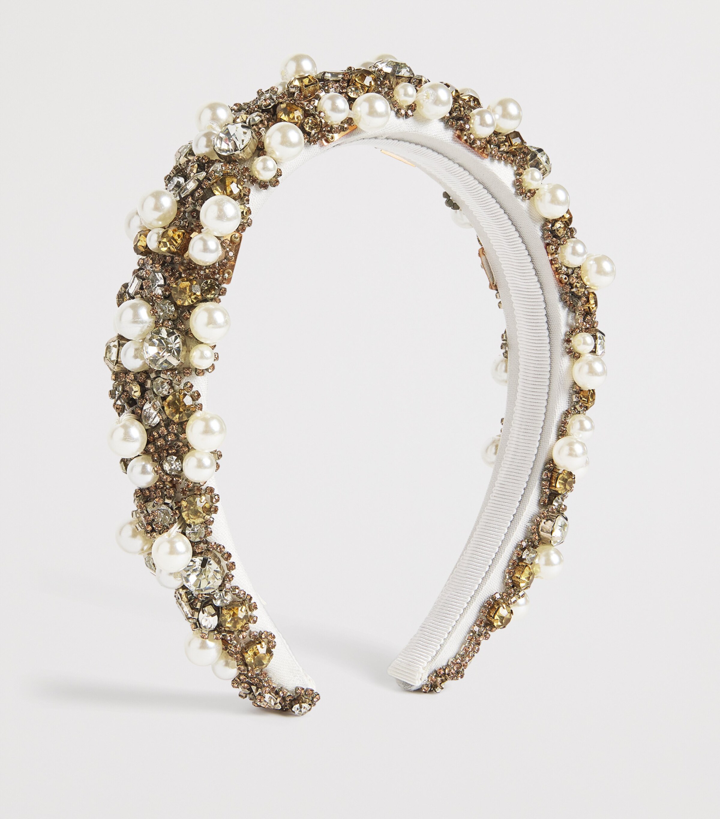 Jennifer Behr Gold Embellished Ayden Headband | Harrods UK display picture 3