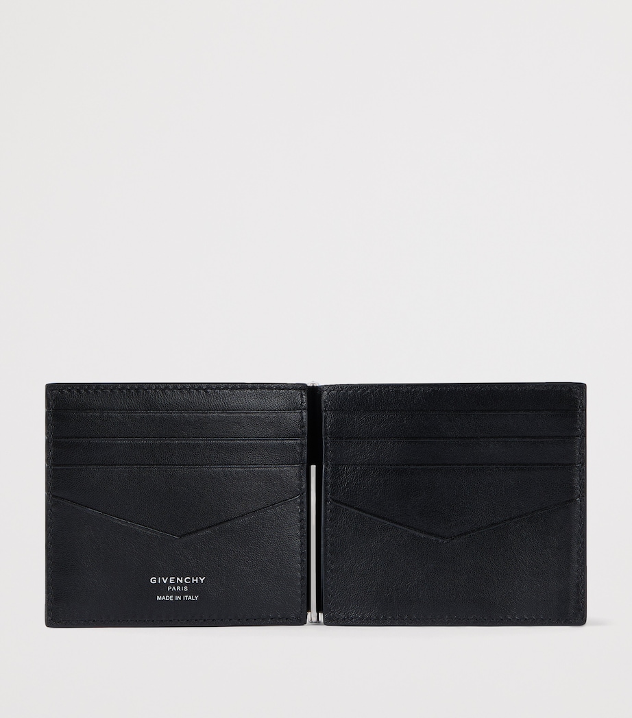 Givenchy Leather Clip Card Holder Black Image 3